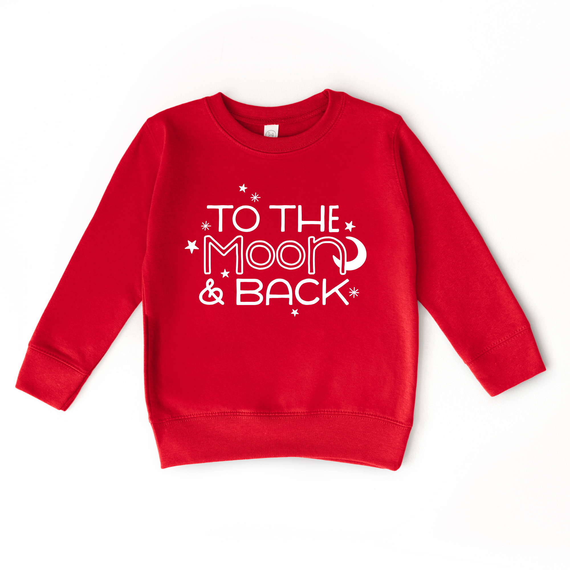 To the Moon and Back Kids Crewneck Sweatshirt – Toddler & Youth Pullover