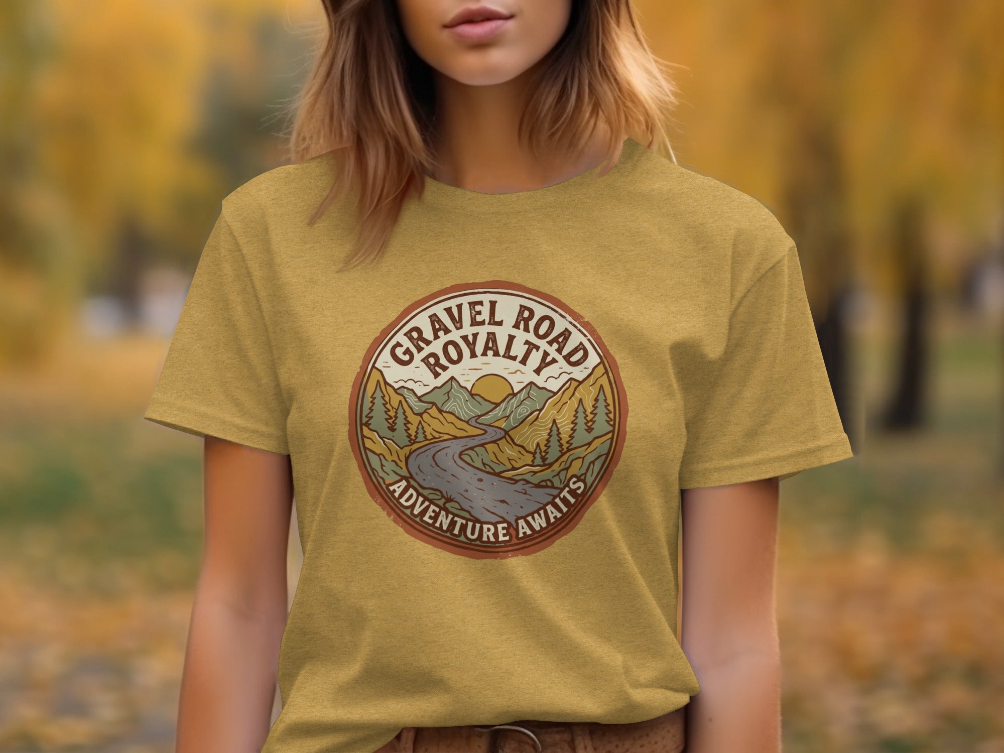 Gravel Road Royalty – Vintage Adventure Graphic T-Shirt