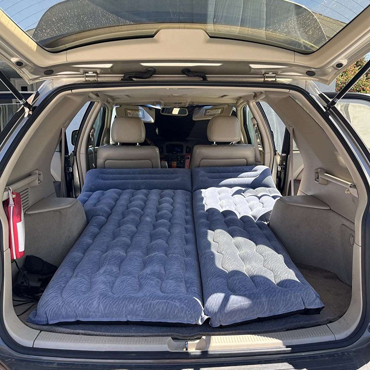 Umbrauto SUV Air Mattress 1.0 — Inflatable Car Camping Bed, Gray