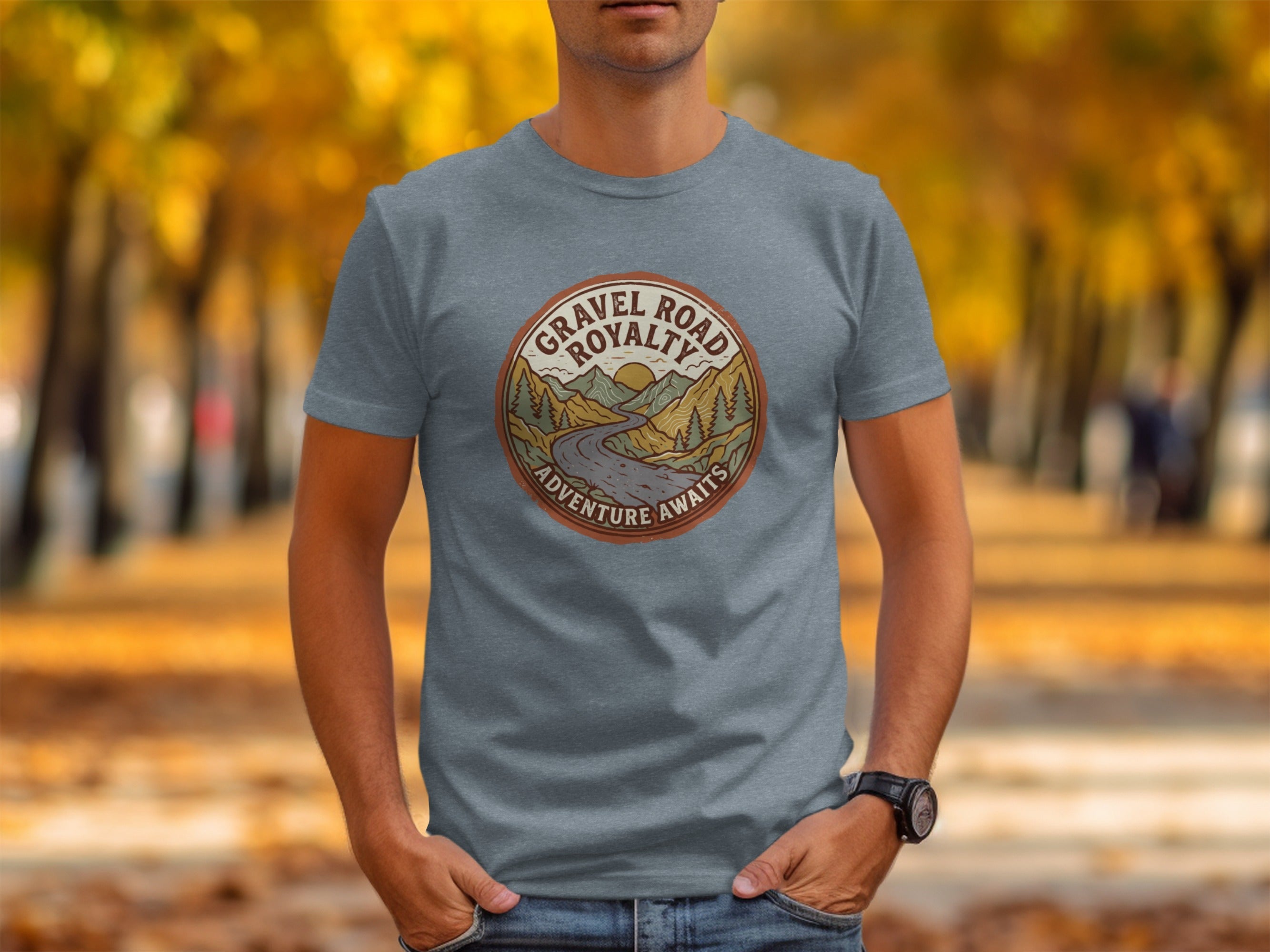 Gravel Road Royalty – Vintage Adventure Graphic T-Shirt
