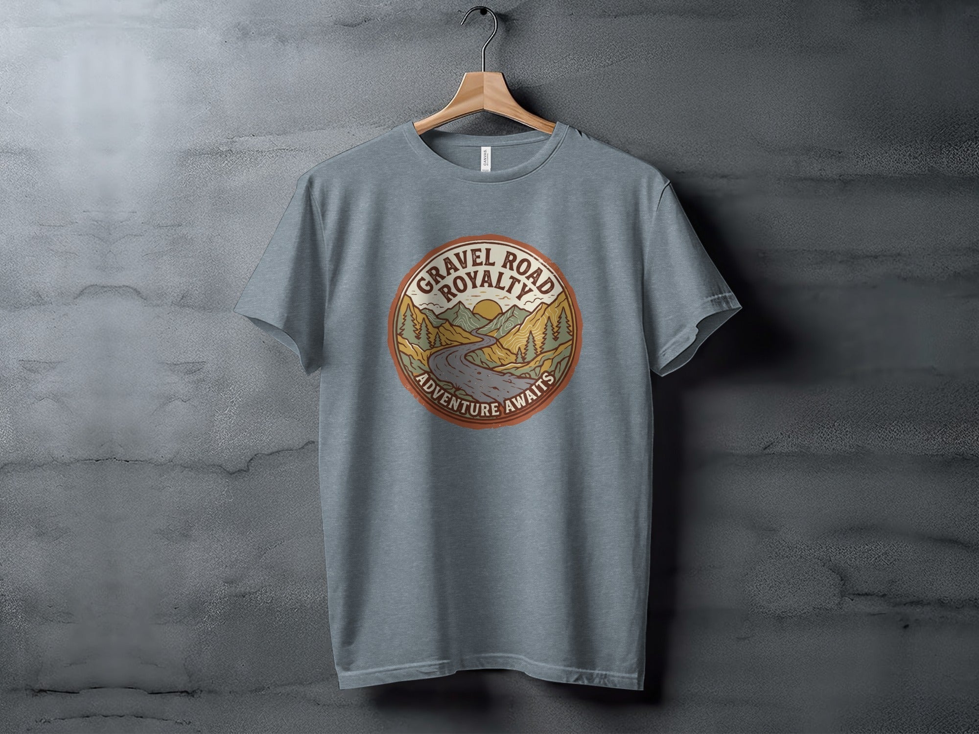 Gravel Road Royalty – Vintage Adventure Graphic T-Shirt