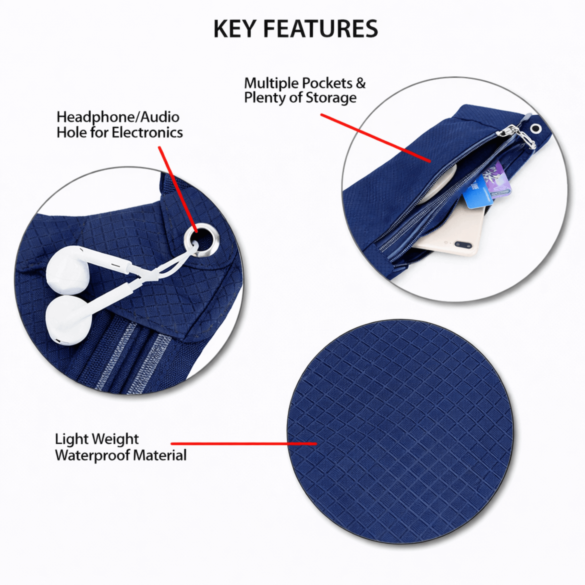 Fitness Waterproof Fanny Pack for Running & Travel