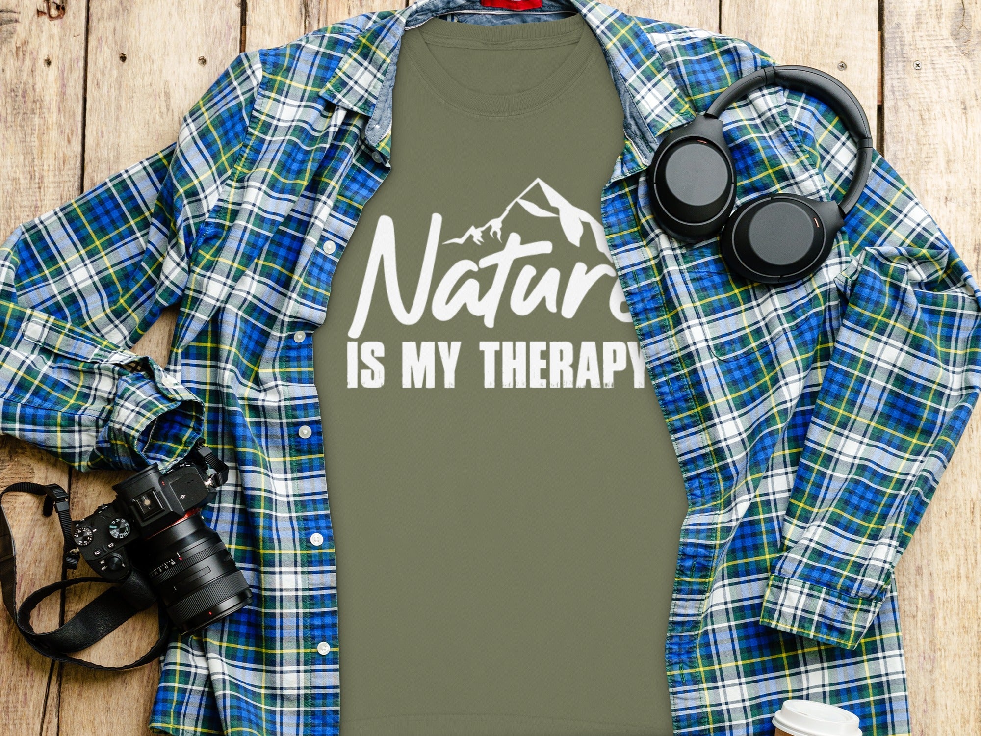 Nature Is My Therapy Mountain Graphic Sweatshirt