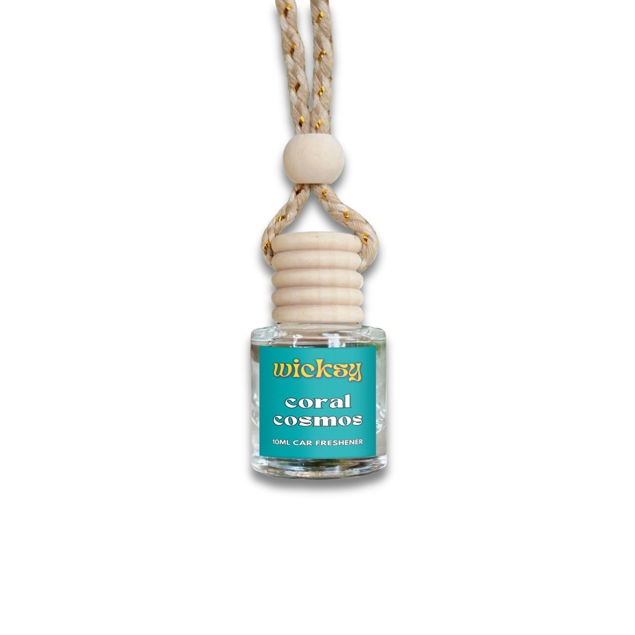 Wicksy 10ml Car Freshener | 60+ Scents | Refillable, Plant-Based, 3–4 Week Fragrance