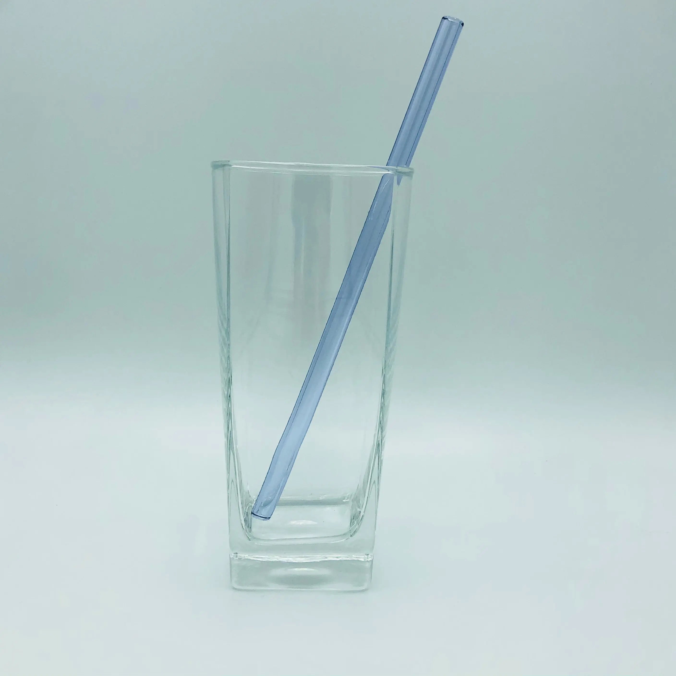 8" wiederverwendbarer Glasstrohhalm – Borosilikat | Gerade oder gebogen | 15 Farben