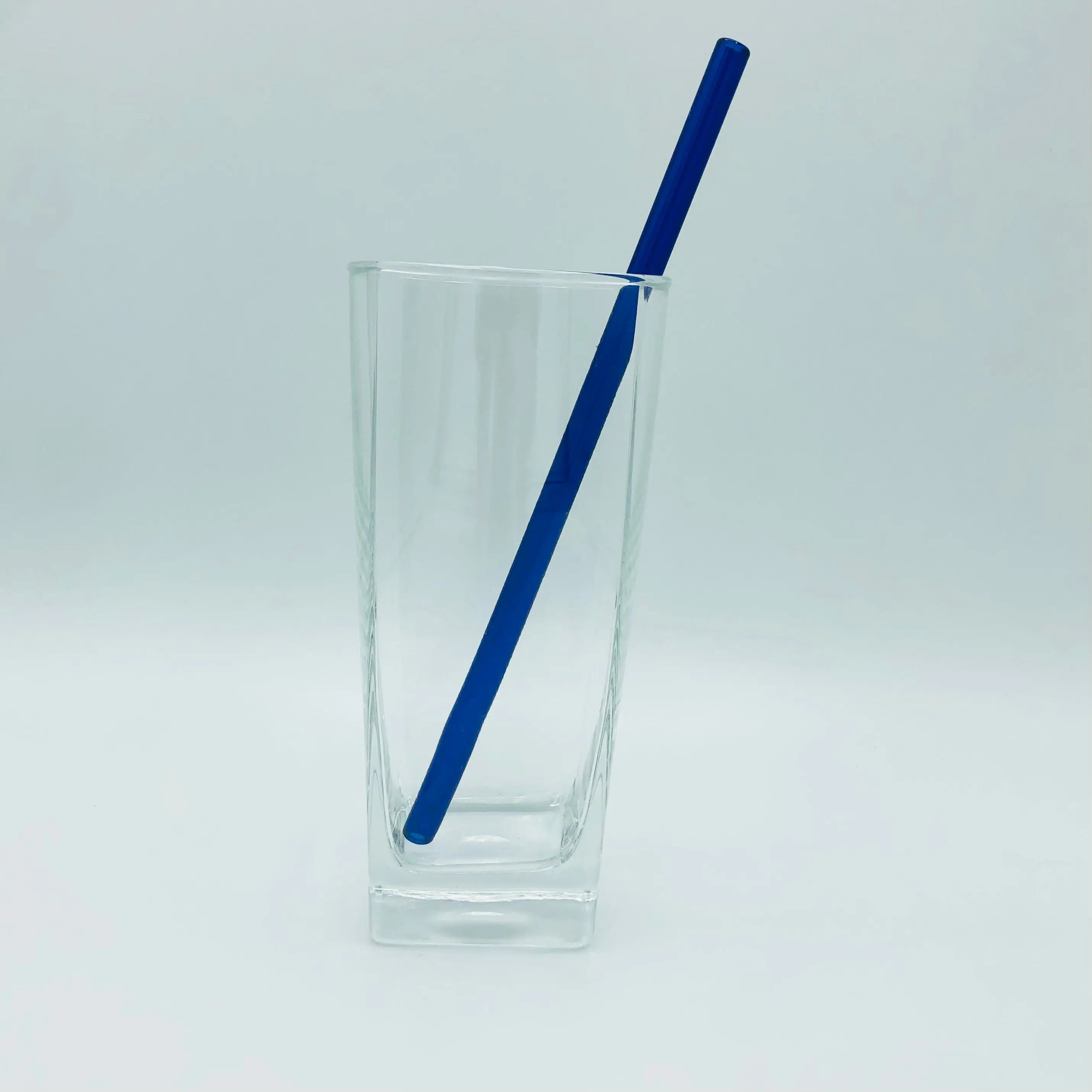 8" wiederverwendbarer Glasstrohhalm – Borosilikat | Gerade oder gebogen | 15 Farben