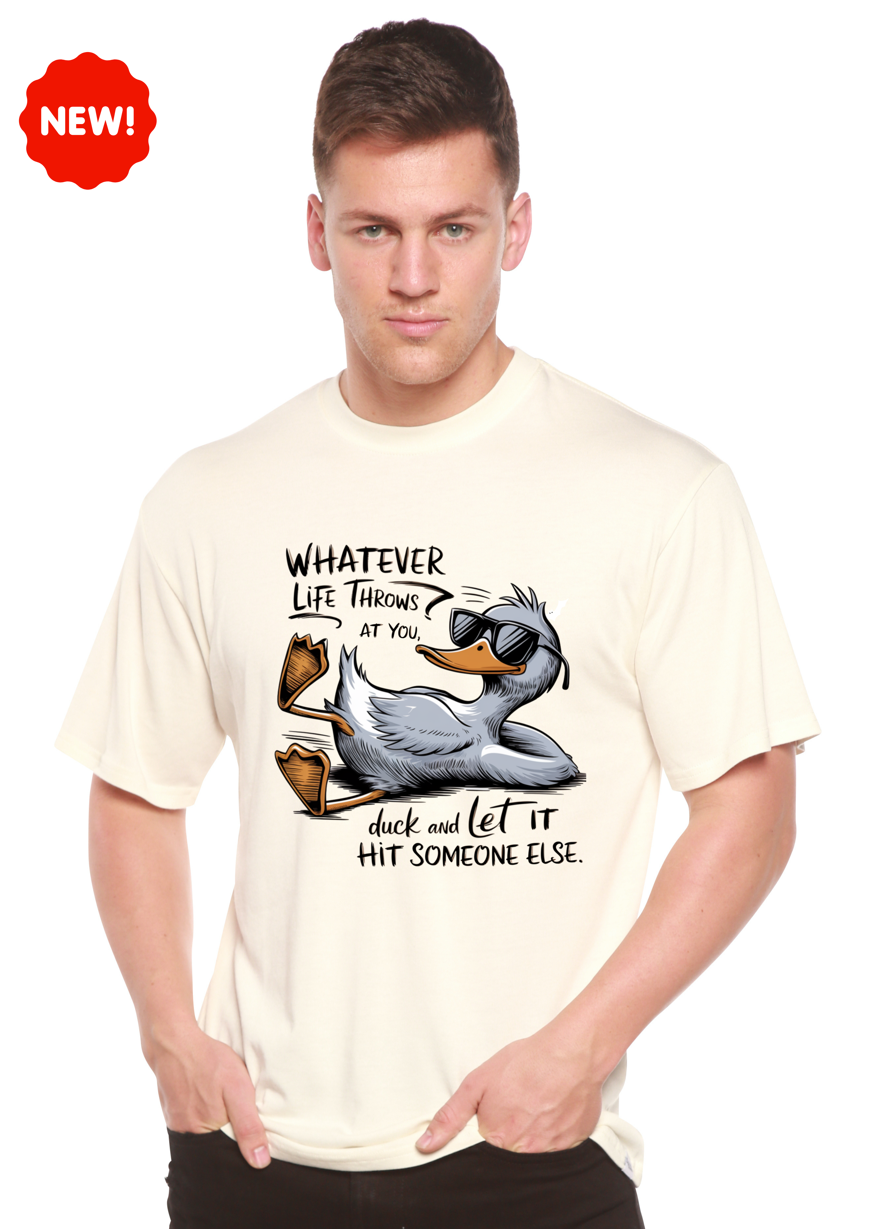 "Whatever Life Throws at You" Unisex Bamboo/Cotton Graphic Tee | 15 Colors | S–XXL