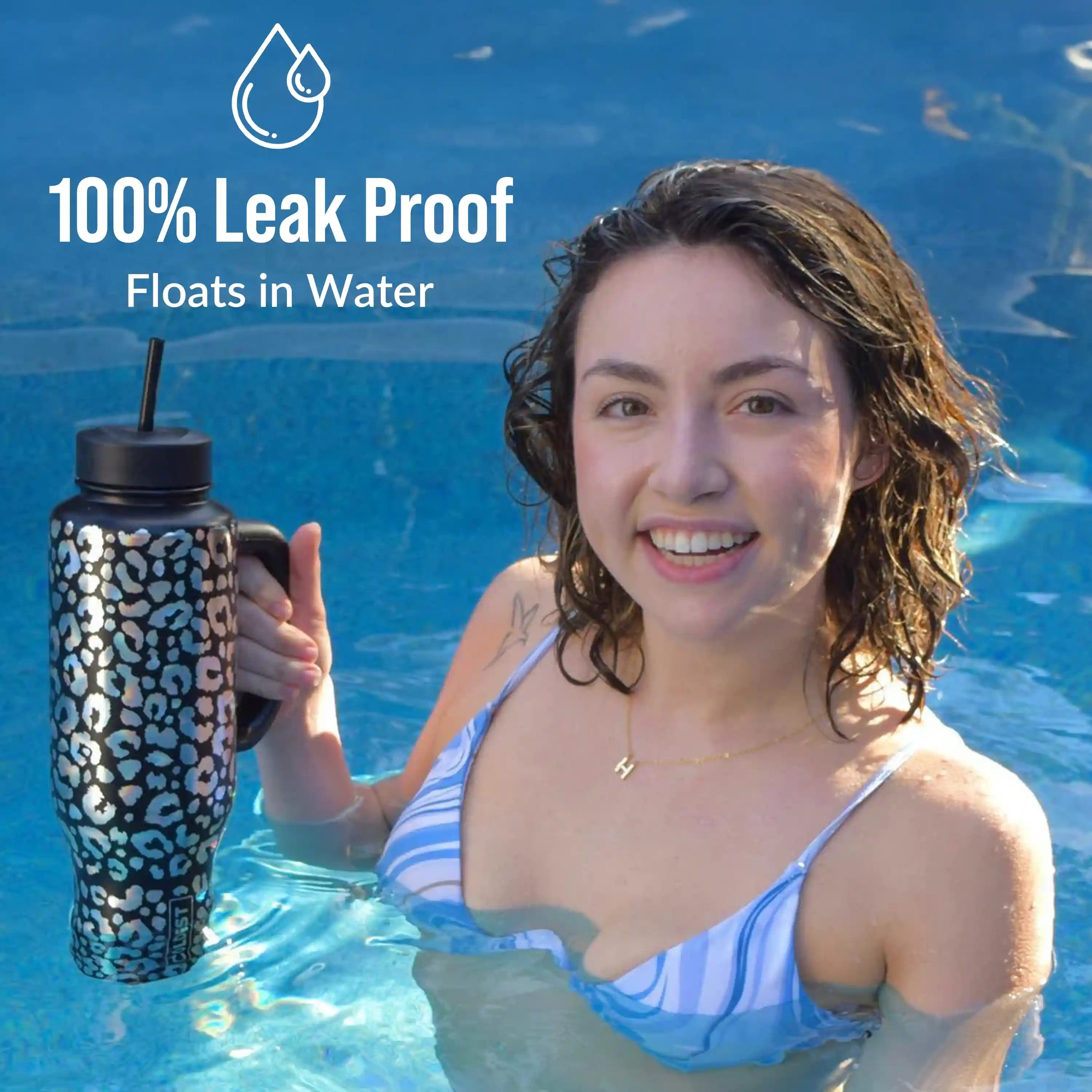 COLDEST 46oz Limitless™ Wasserflasche — 36+ Stunden kalt, 3 Deckel, Becherhalterfreundlich