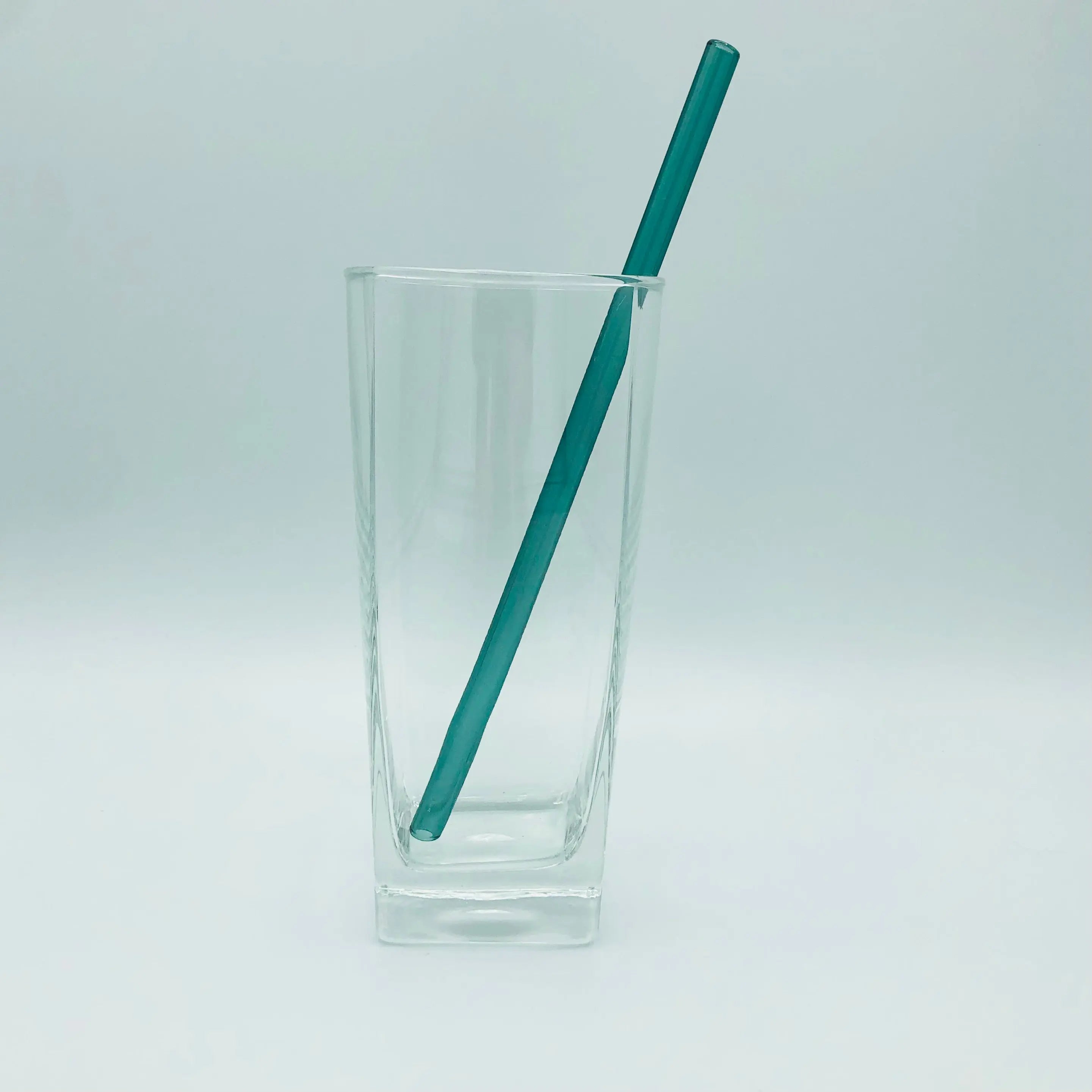 8" wiederverwendbarer Glasstrohhalm – Borosilikat | Gerade oder gebogen | 15 Farben