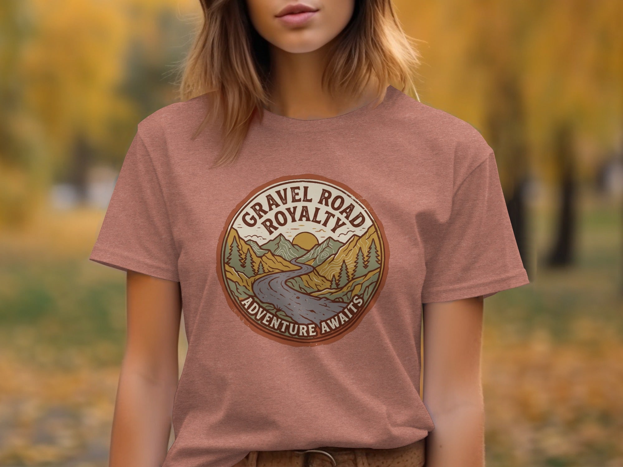 Gravel Road Royalty – Vintage Adventure Graphic T-Shirt