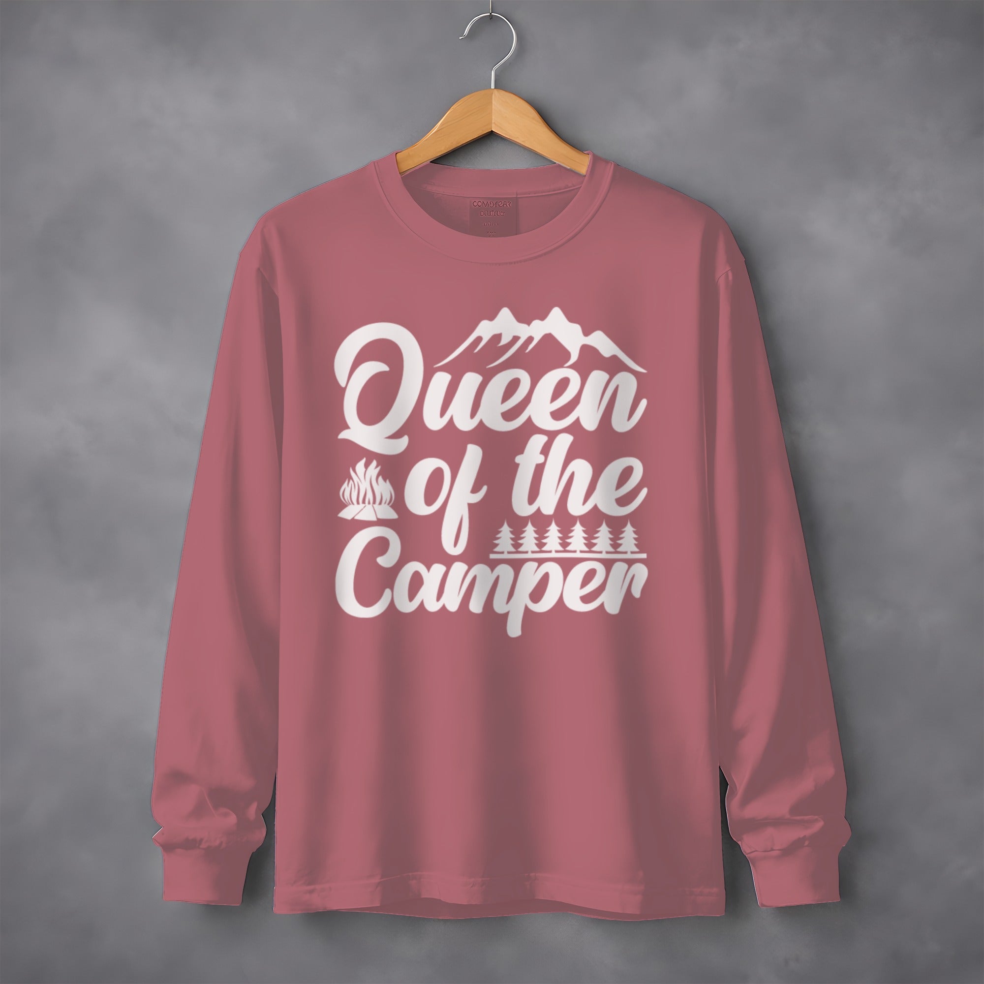 Queen of the Camper Funny Camping Long Sleeve T-Shirt