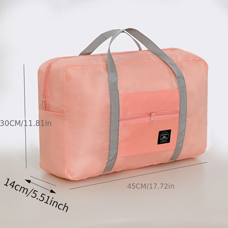 Large Foldable Duffel Bag – Nylon Oxford, Gym, Travel & Weekend