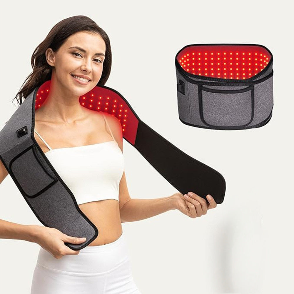 Red Light Therapy Belt – Dual-Wave Infrared Heat Wrap for Back & Shoulder Pain Relief