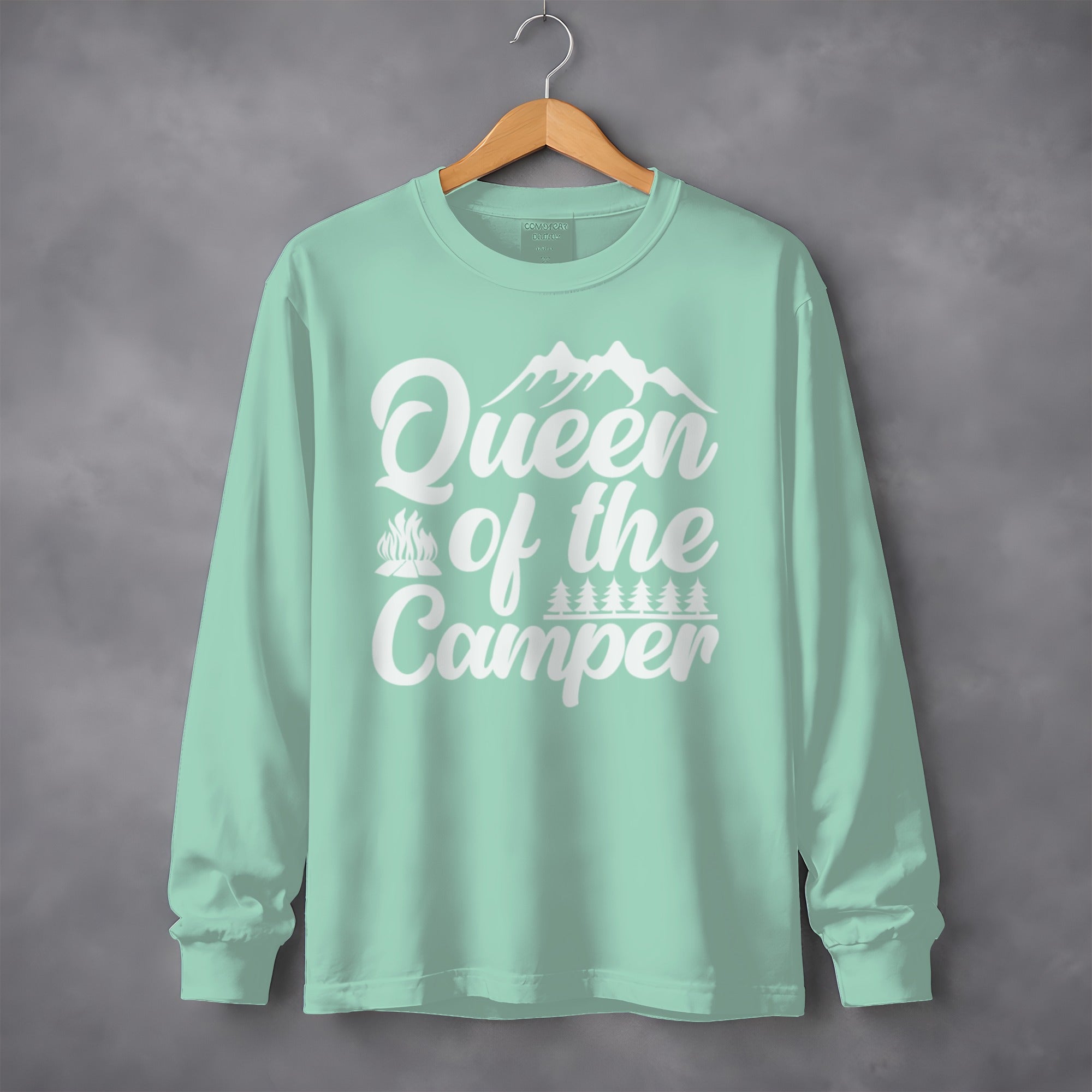 Queen of the Camper Funny Camping Long Sleeve T-Shirt