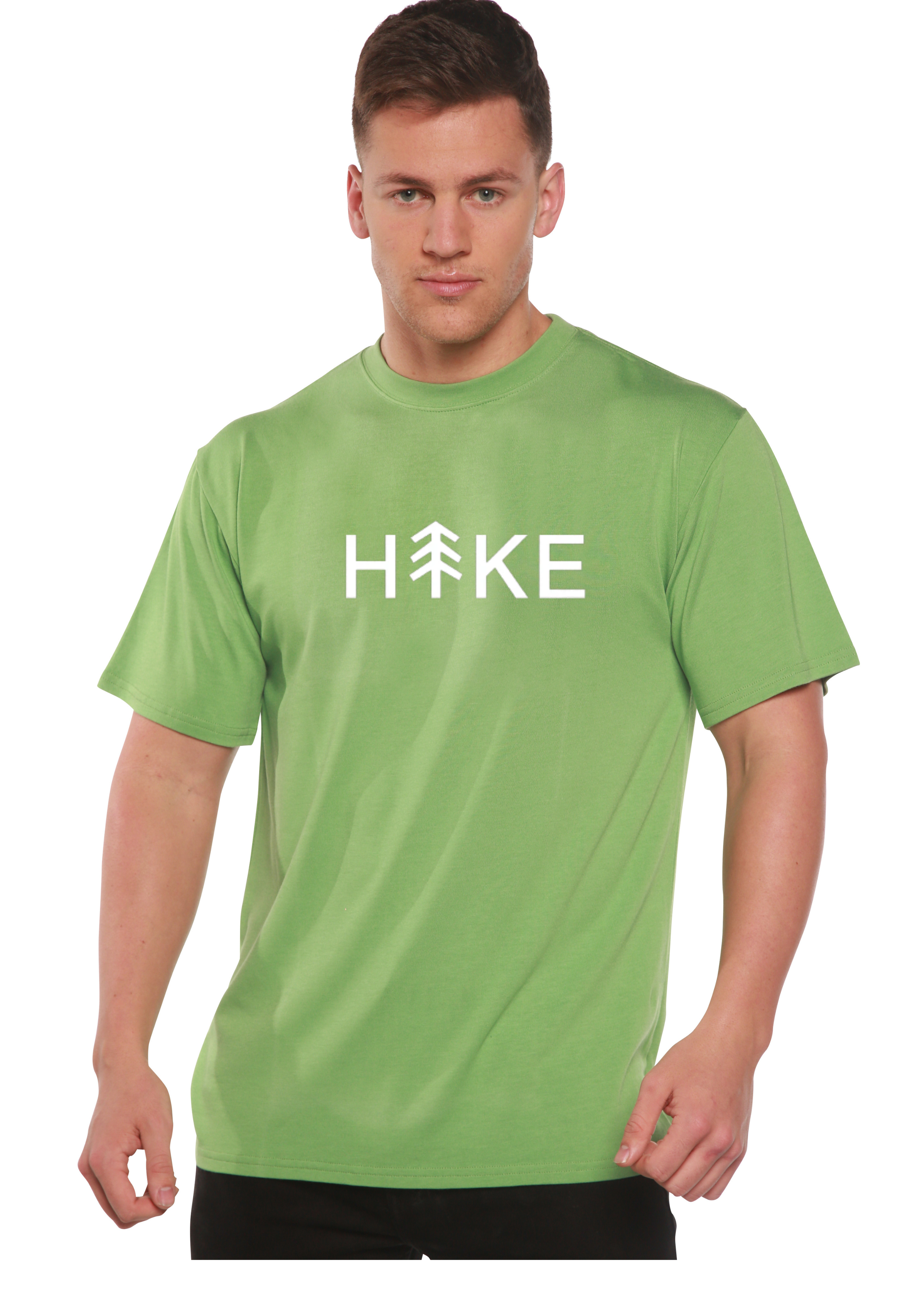 Hike Men's Bamboo Graphic Tee | 70% Bamboo/Cotton | 15 Colors | S–XXL
