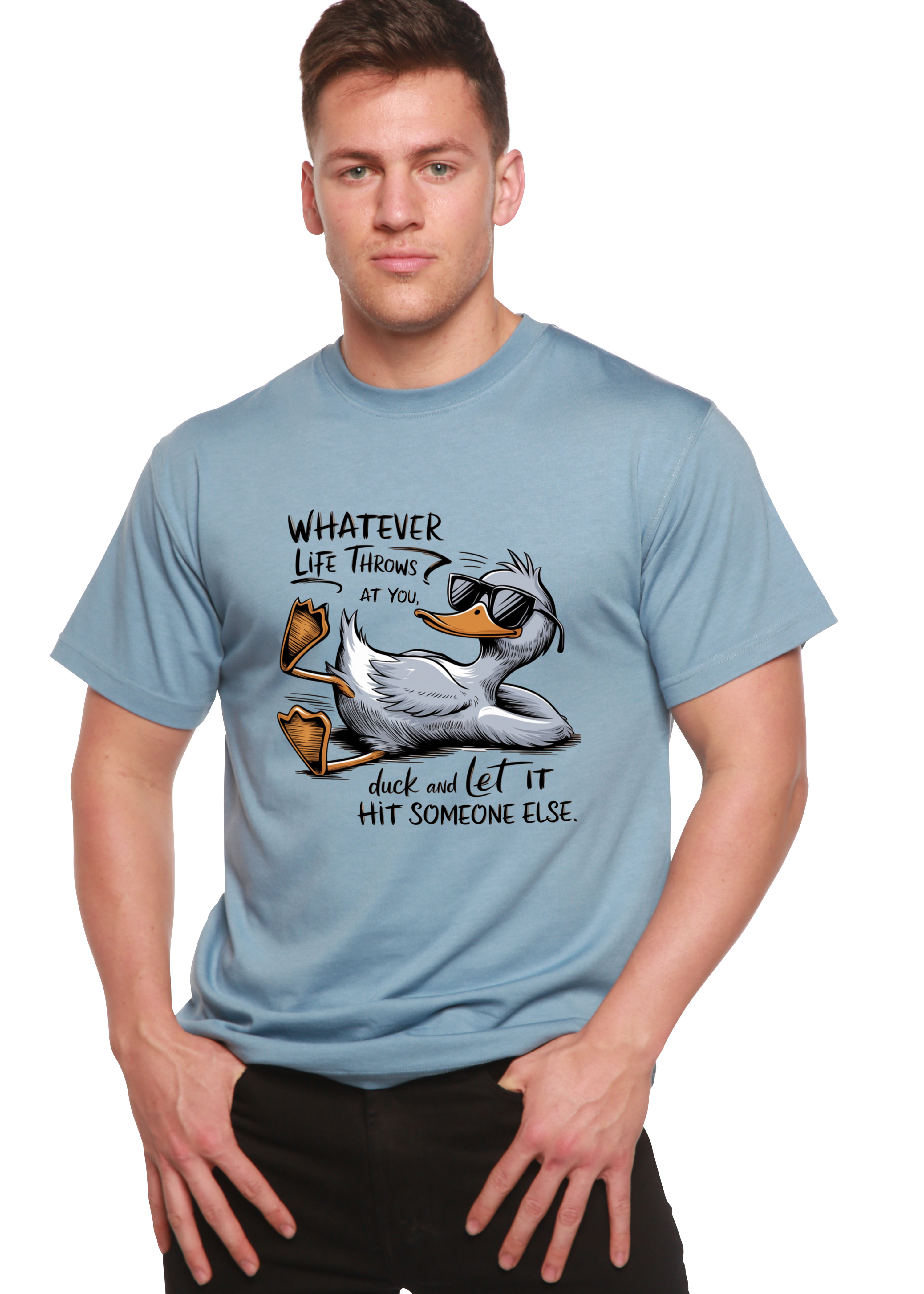 "Whatever Life Throws at You" Unisex Bamboo/Cotton Graphic Tee | 15 Colors | S–XXL
