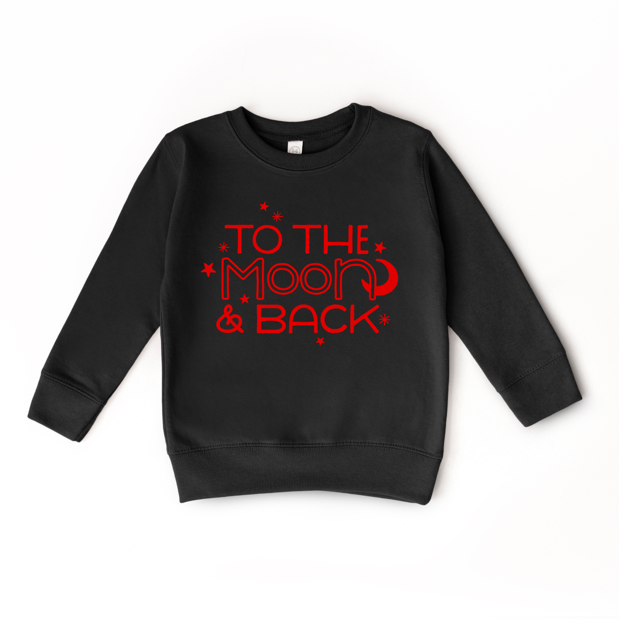 To the Moon and Back Kids Crewneck Sweatshirt – Toddler & Youth Pullover