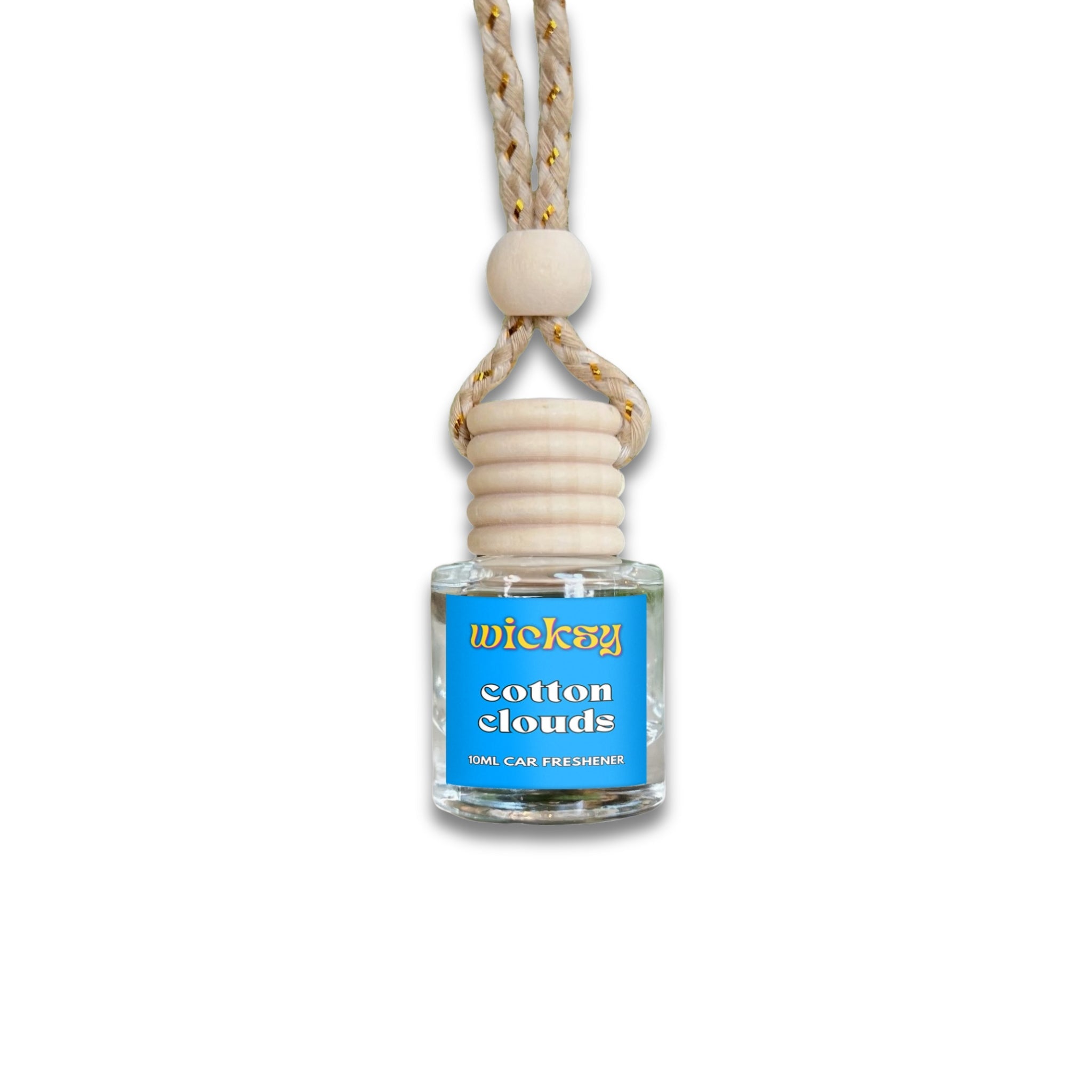 Wicksy 10ml Car Freshener | 60+ Scents | Refillable, Plant-Based, 3–4 Week Fragrance