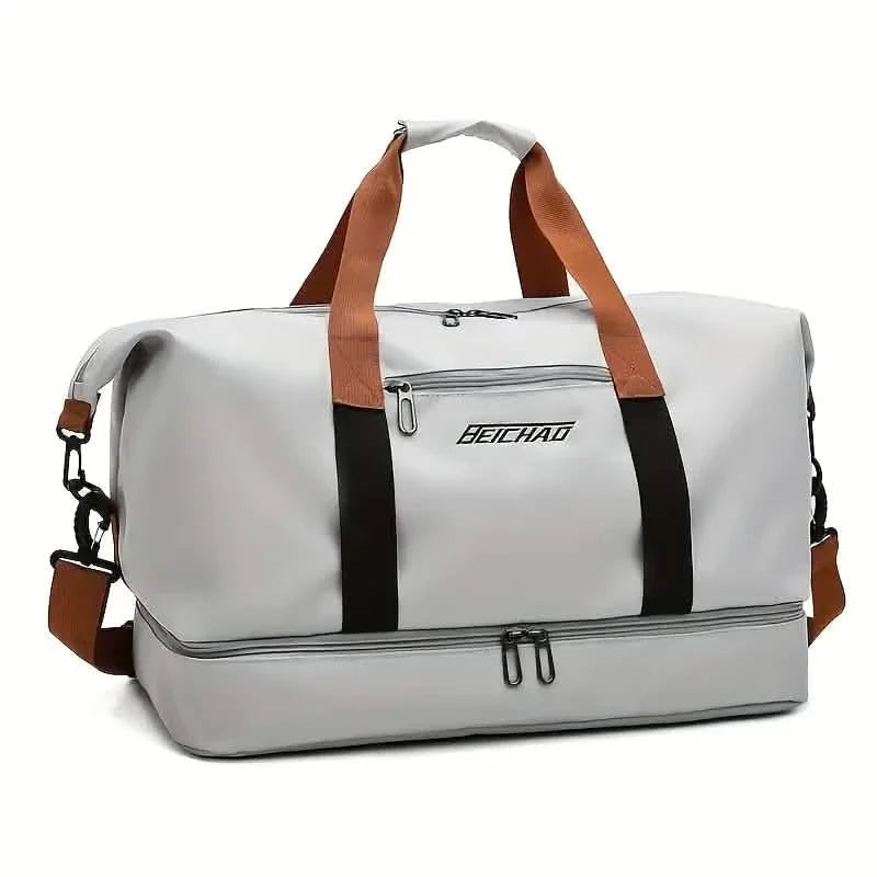 Large Duffel Bag with Shoe Compartment – Foldable & Lightweight