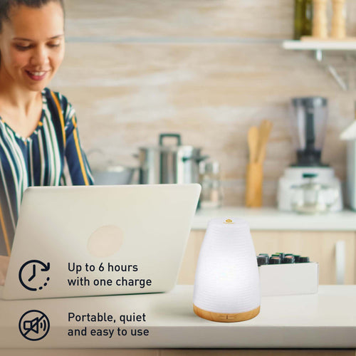 2-in-1 USB Aromatherapie Diffusor & Luftbefeuchter | Farbwechselndes LED Stimmungslicht