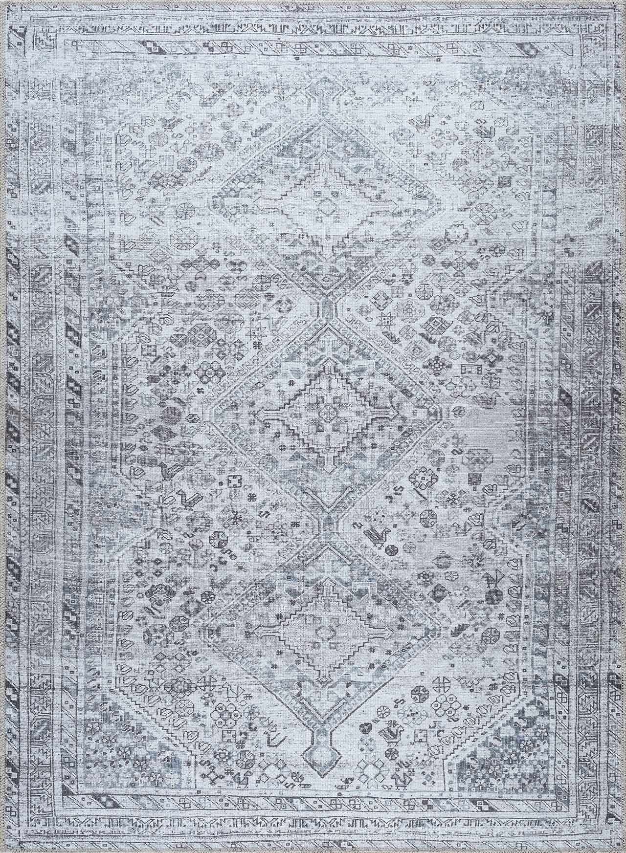 Barny Gray Denim Washable Rug – Clearance