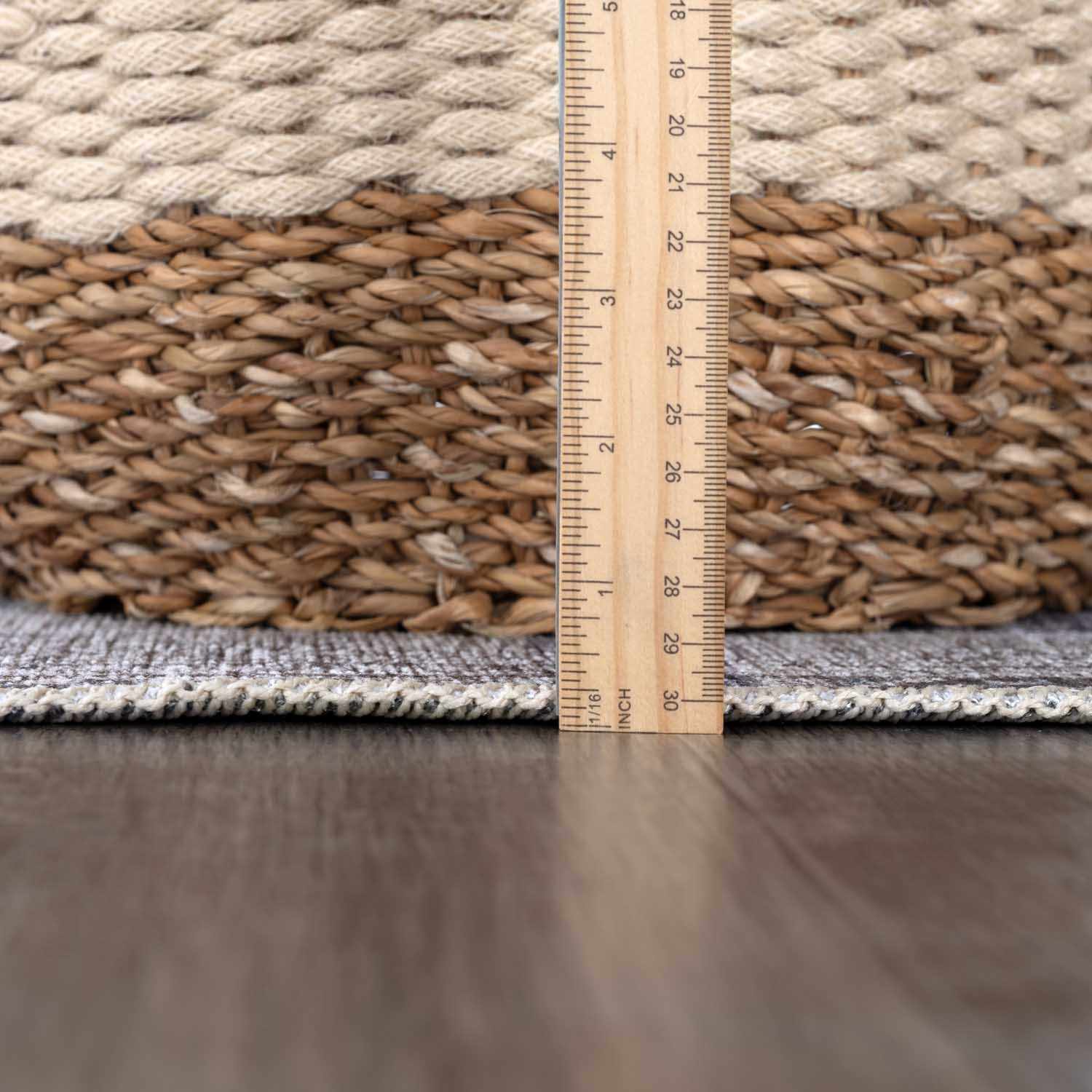 Barny Gray Denim Washable Rug – Clearance