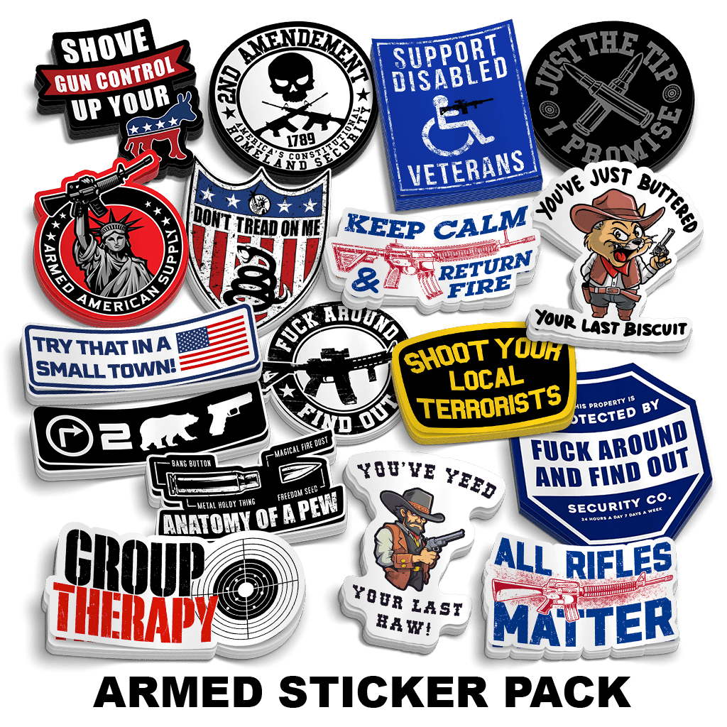 Armed Sticker Pack | 18 Best-Selling 2A Hard Hat Stickers