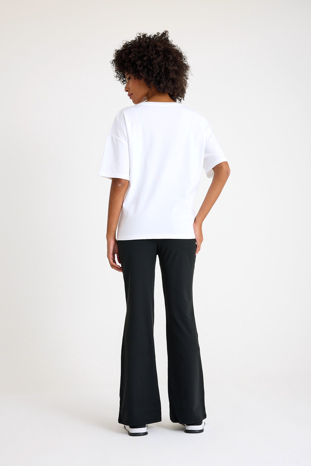 Maternity Flare Trousers – High-Waist Warm Lined Pregnancy Pants