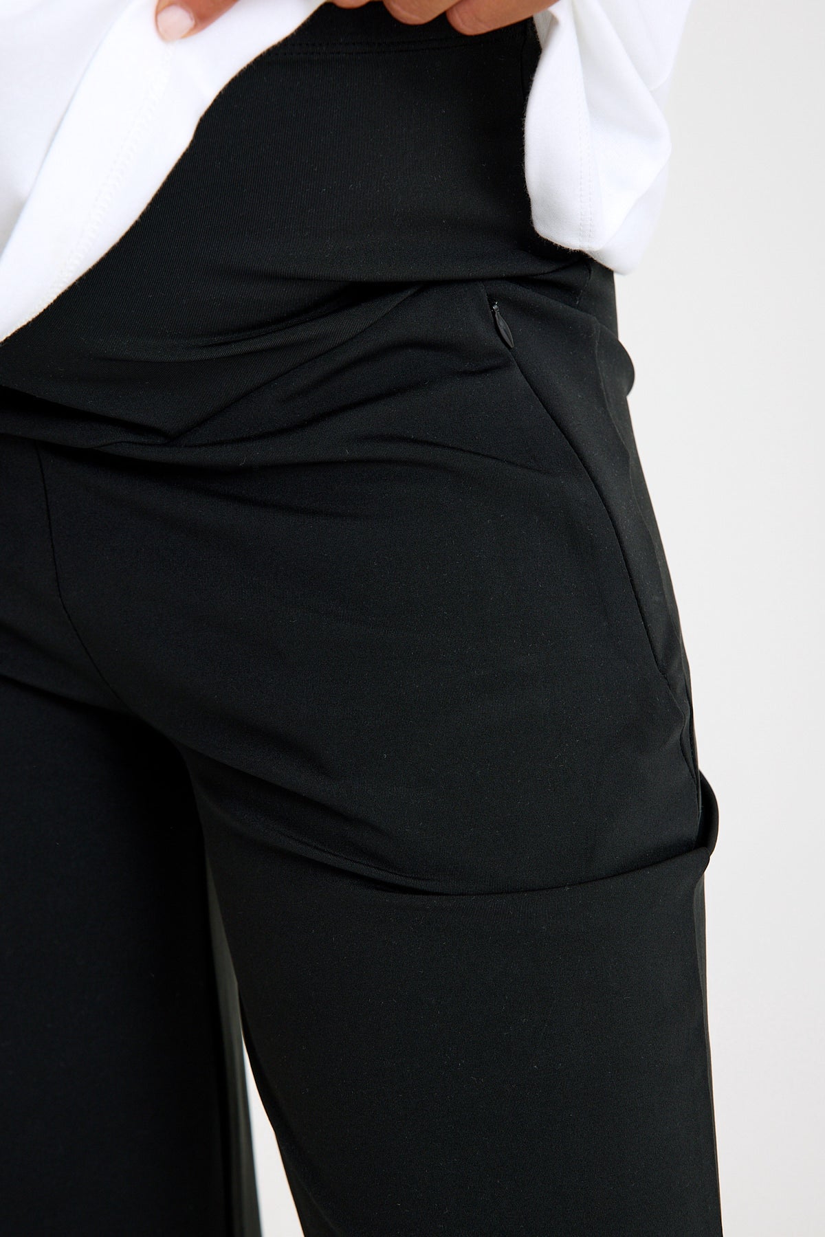 Maternity Flare Trousers – High-Waist Warm Lined Pregnancy Pants
