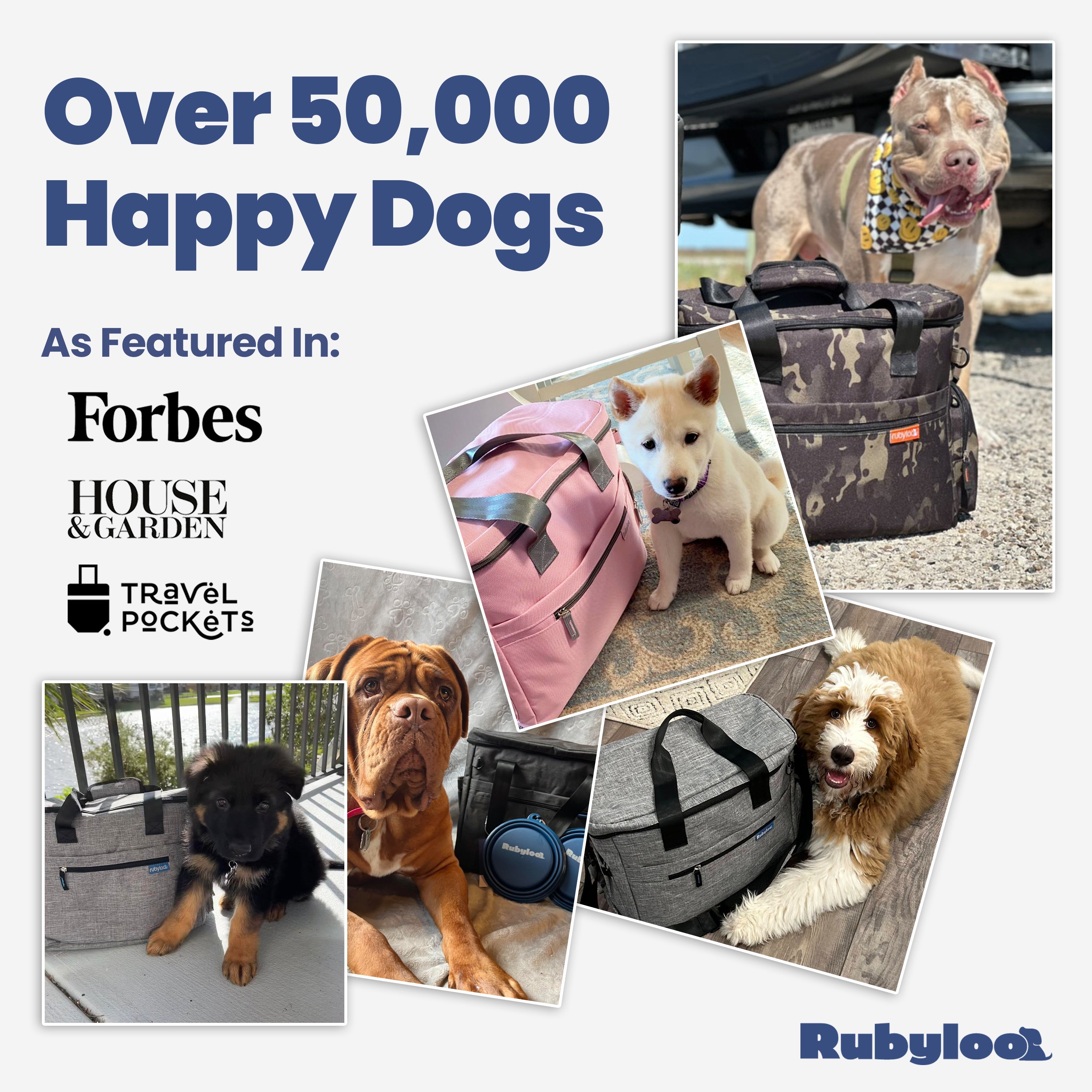 The Original Doggy Bag™ – Dog Travel Bag with Bowls, Food Containers & Poop Bag Dispenser