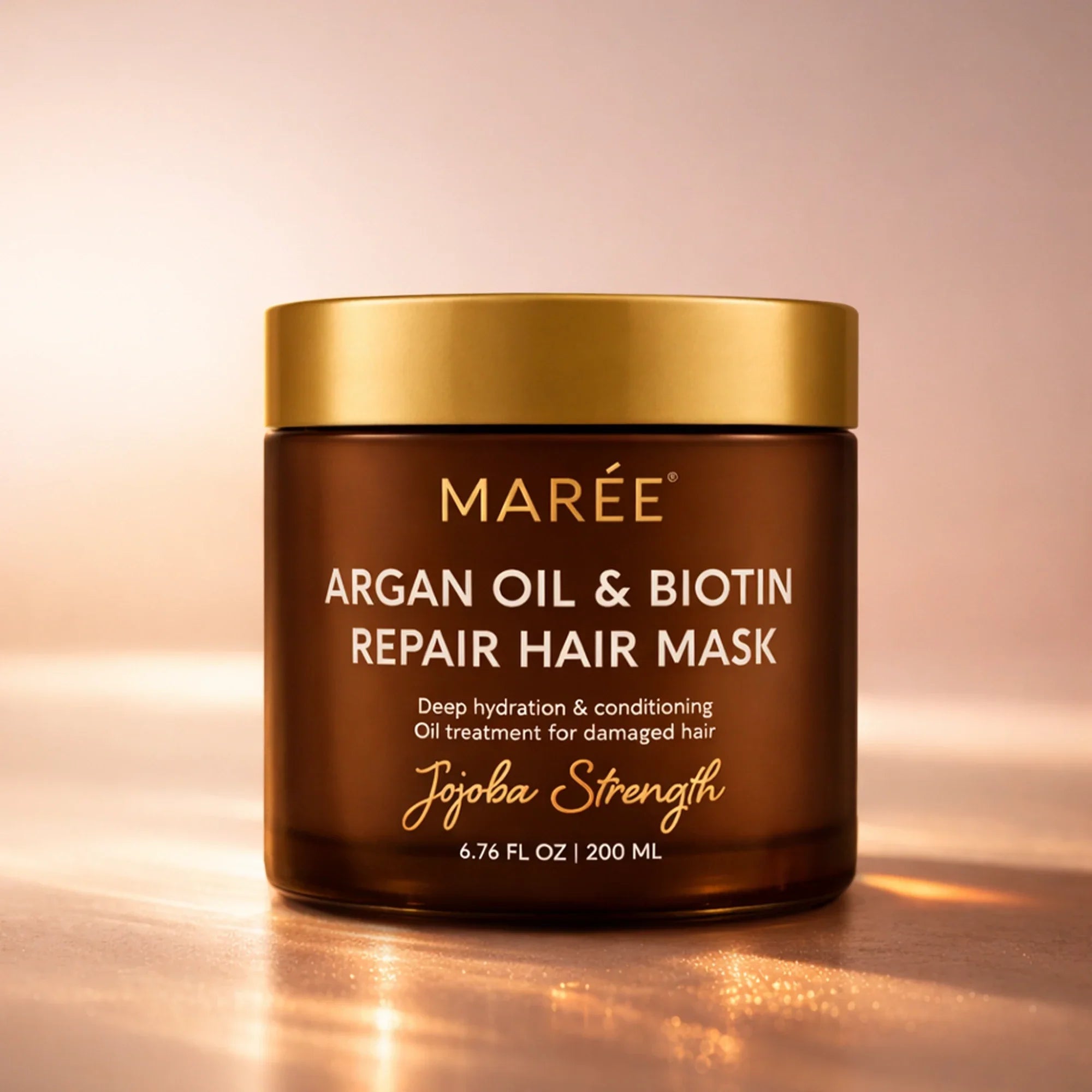 Marée® Argan Oil & Biotin Hair Repair Mask | Frizz Control & Strength