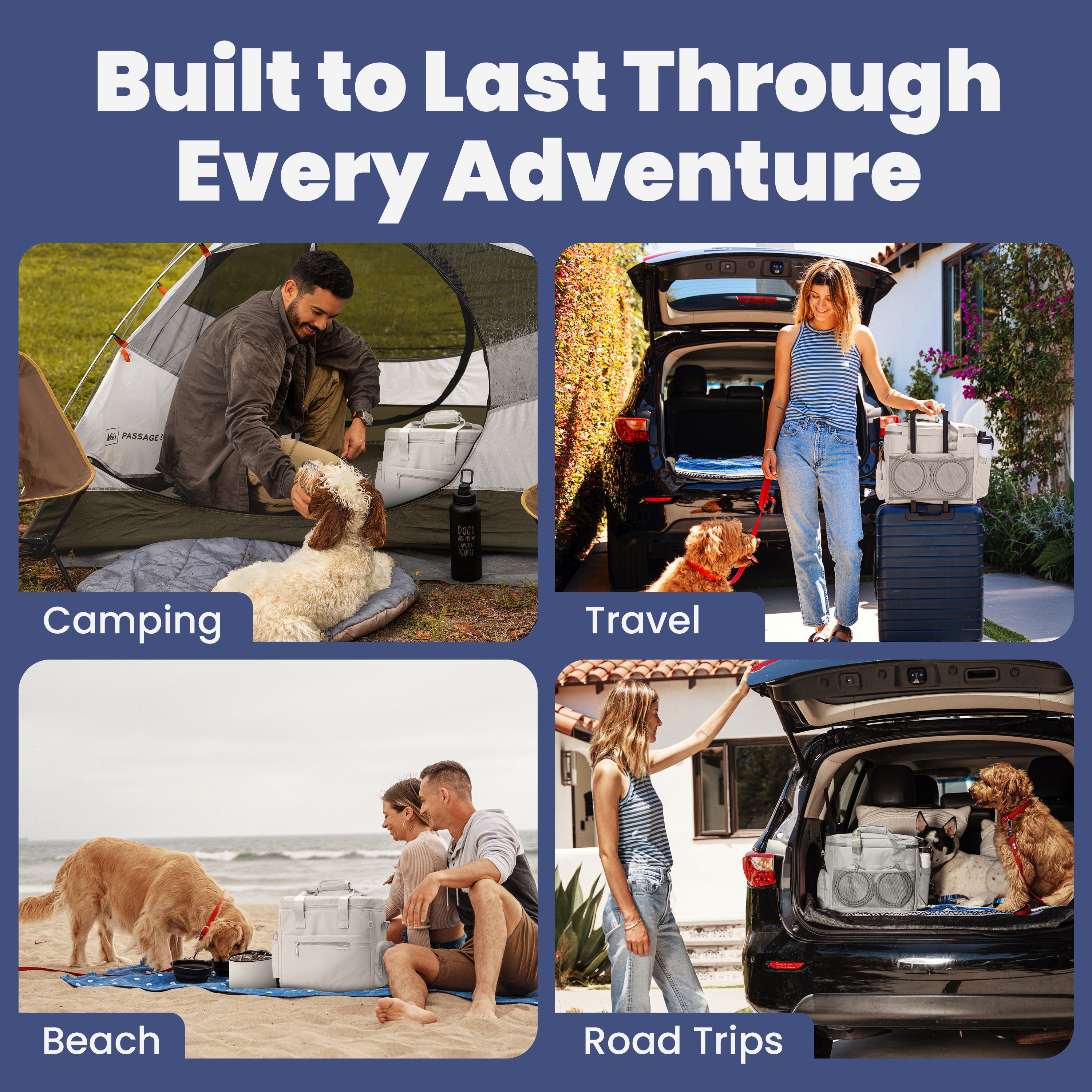 The Original Doggy Bag™ – Dog Travel Bag with Bowls, Food Containers & Poop Bag Dispenser