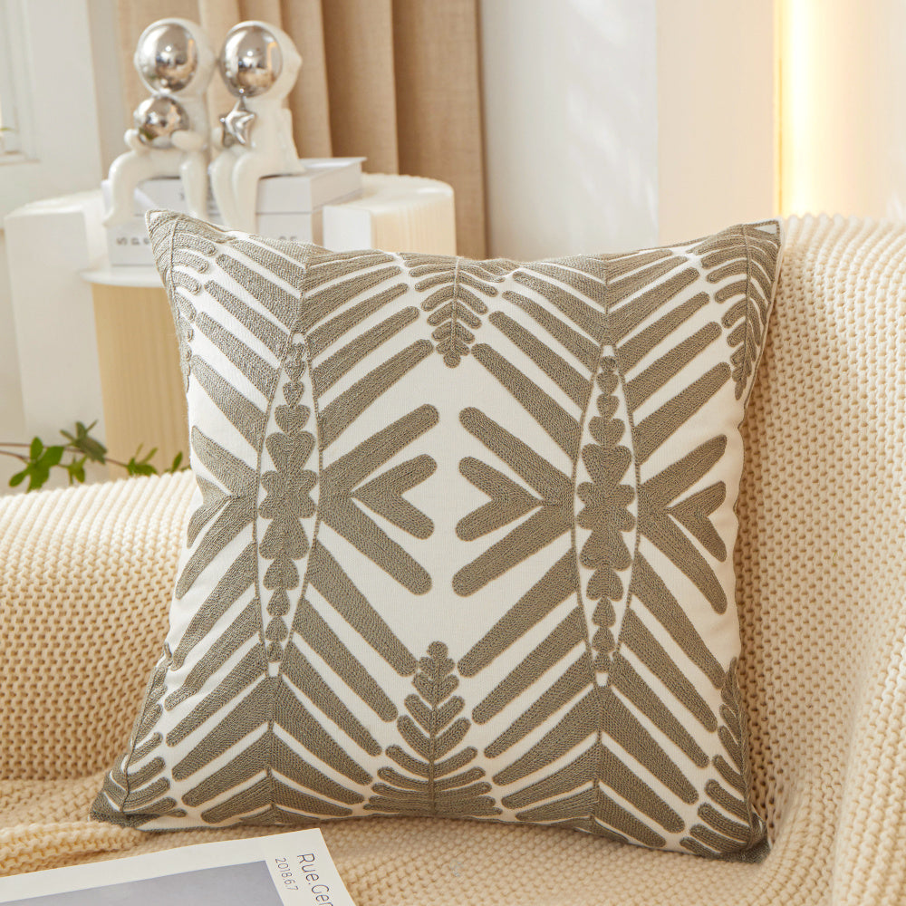 Botanical Print Throw Pillow with Insert – 18”x18” Decorative Accent Pillow