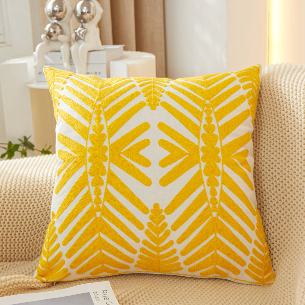 Botanical Print Throw Pillow with Insert – 18”x18” Decorative Accent Pillow