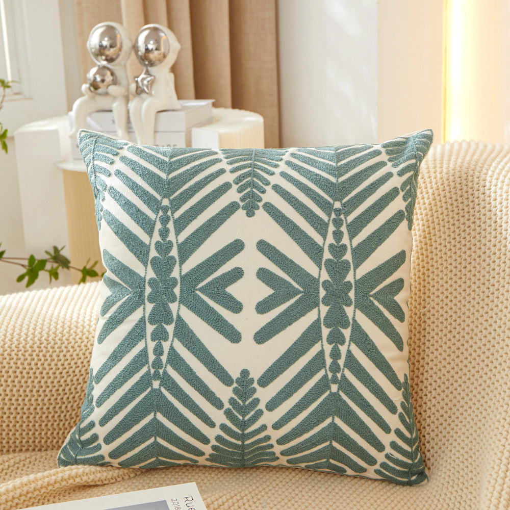 Botanical Print Throw Pillow with Insert – 18”x18” Decorative Accent Pillow