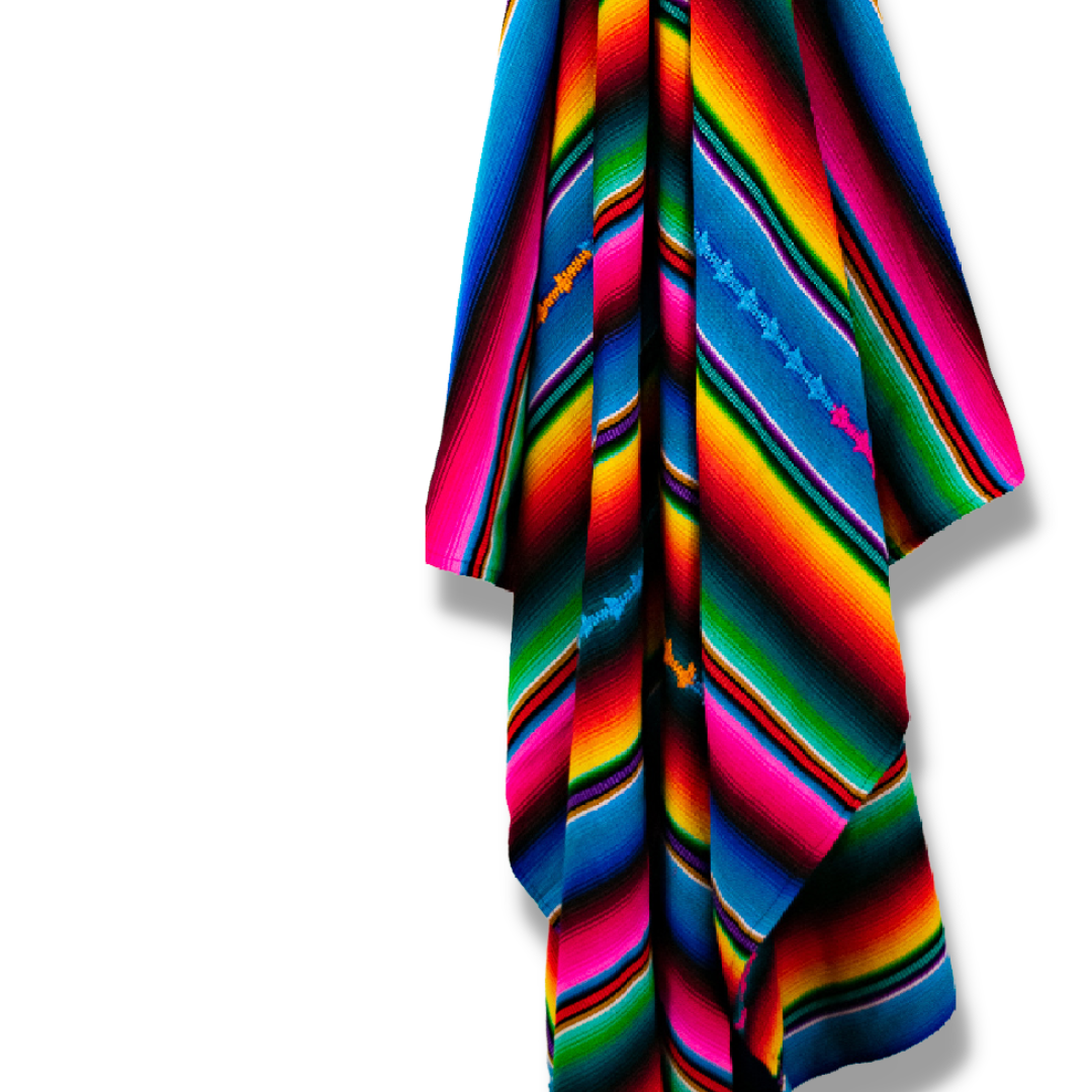 Hacienda Fair Trade Blanket — Handwoven Sarape-Style | 62" x 88" | Made in Guatemala