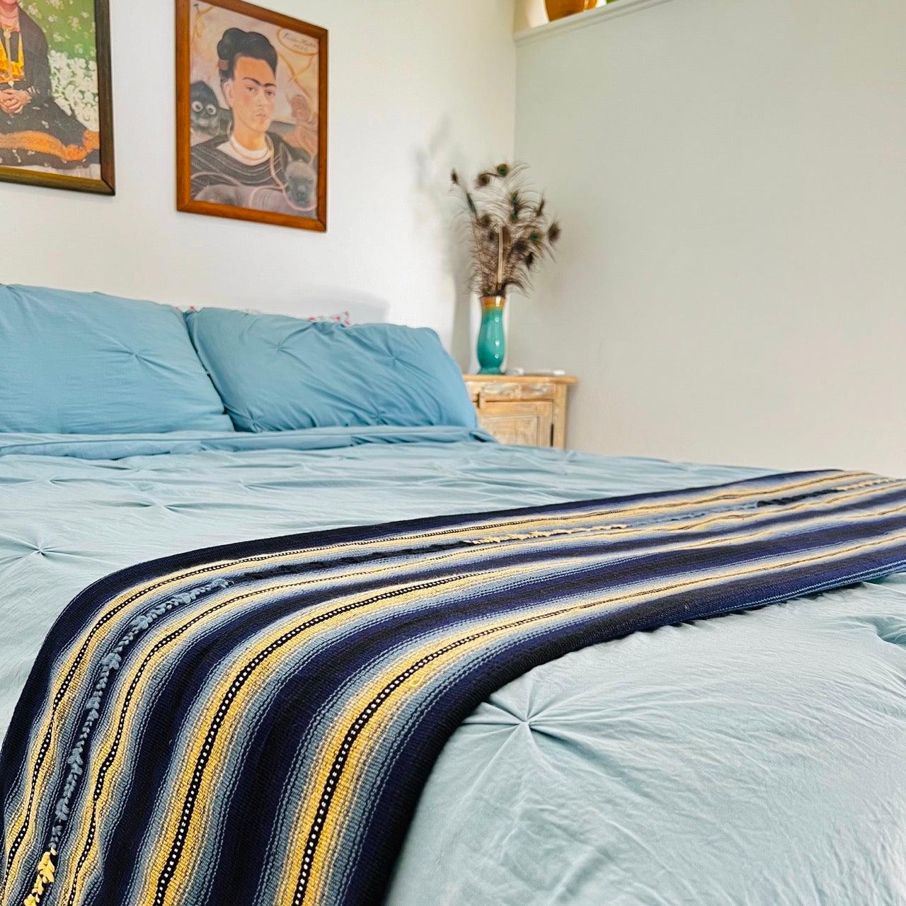 Hacienda Fair Trade Blanket — Handwoven Sarape-Style | 62" x 88" | Made in Guatemala