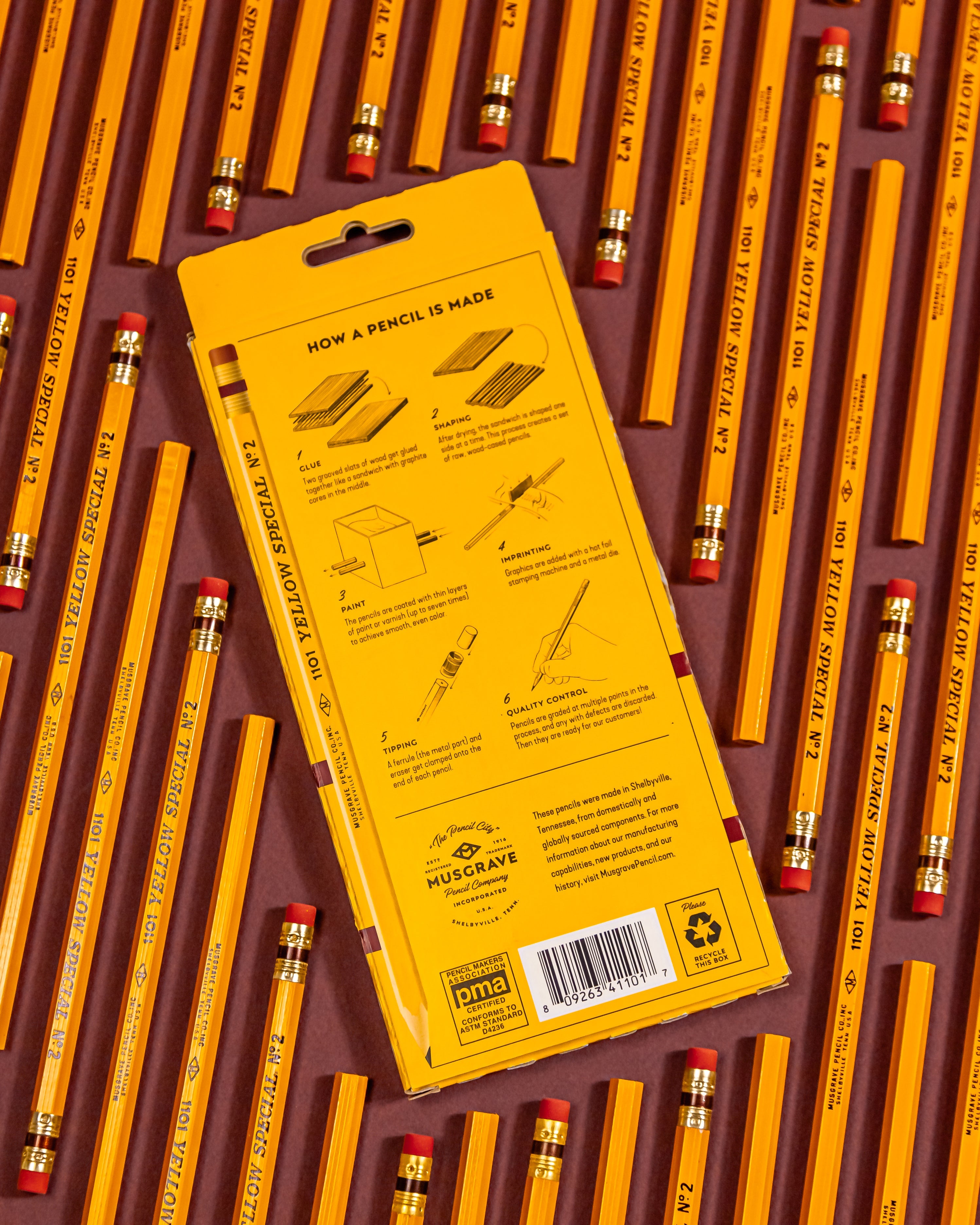 Musgrave 1101 Yellow Special™ Pencils | Made in the USA | 12, 72 & 144-Count