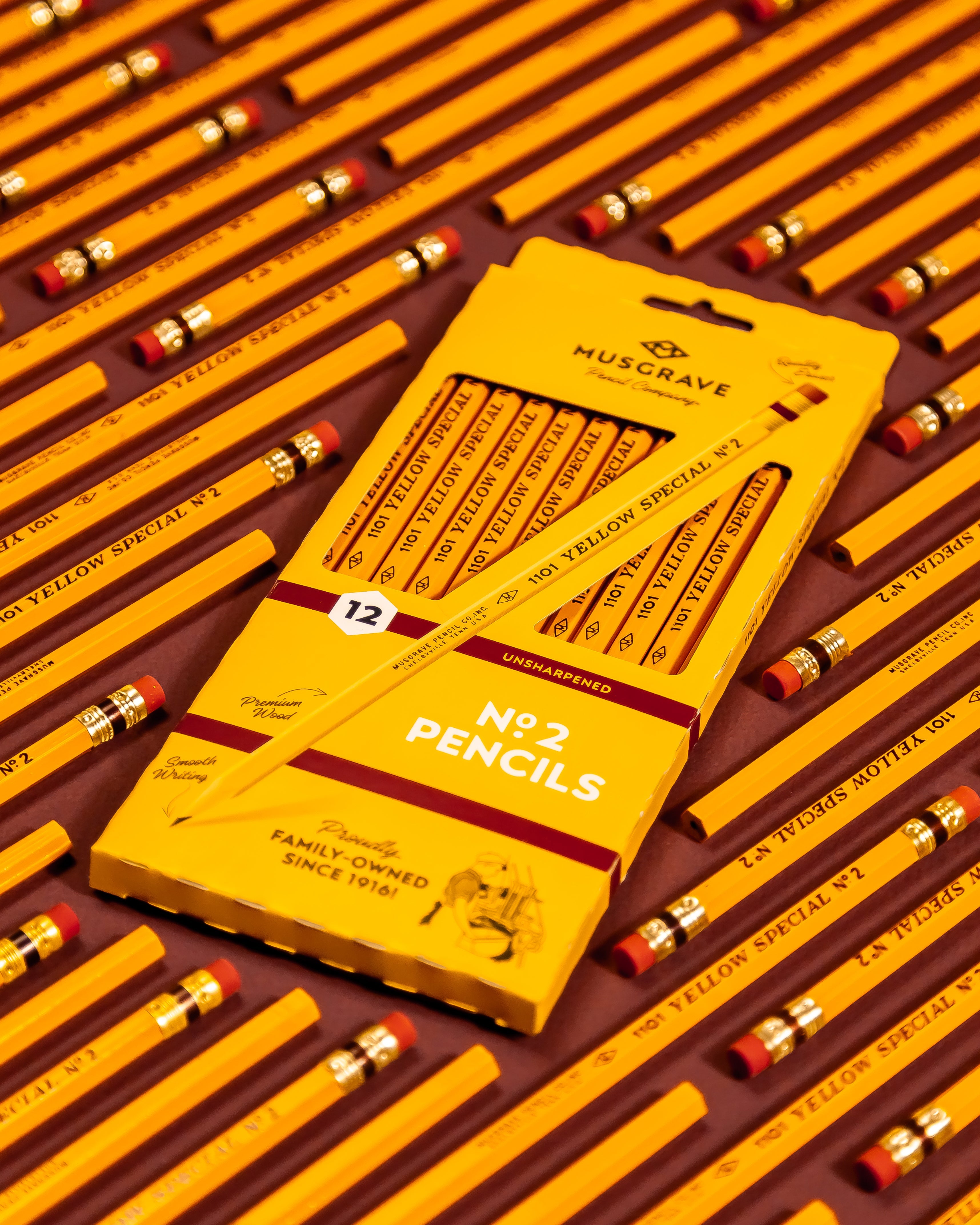 Musgrave 1101 Yellow Special™ Pencils | Made in the USA | 12, 72 & 144-Count