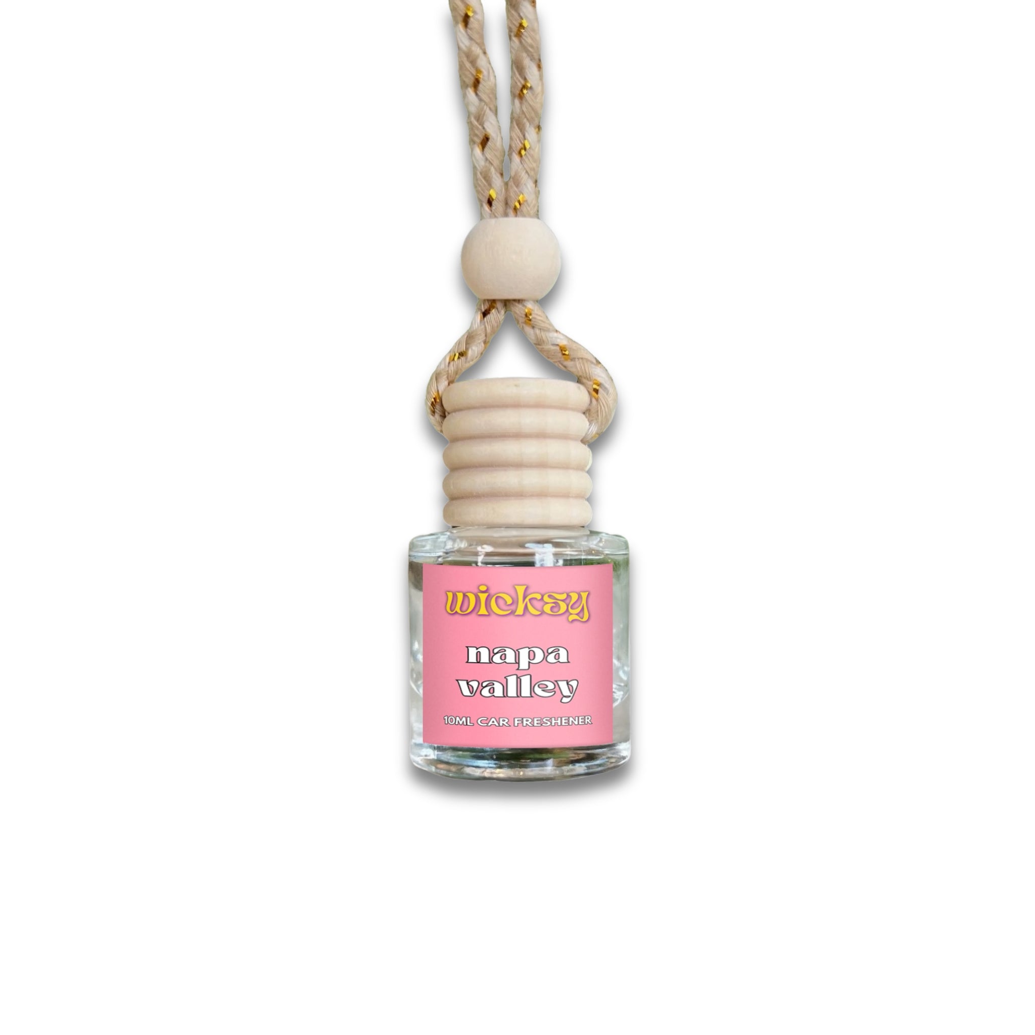 Wicksy 10ml Car Freshener | 60+ Scents | Refillable, Plant-Based, 3–4 Week Fragrance