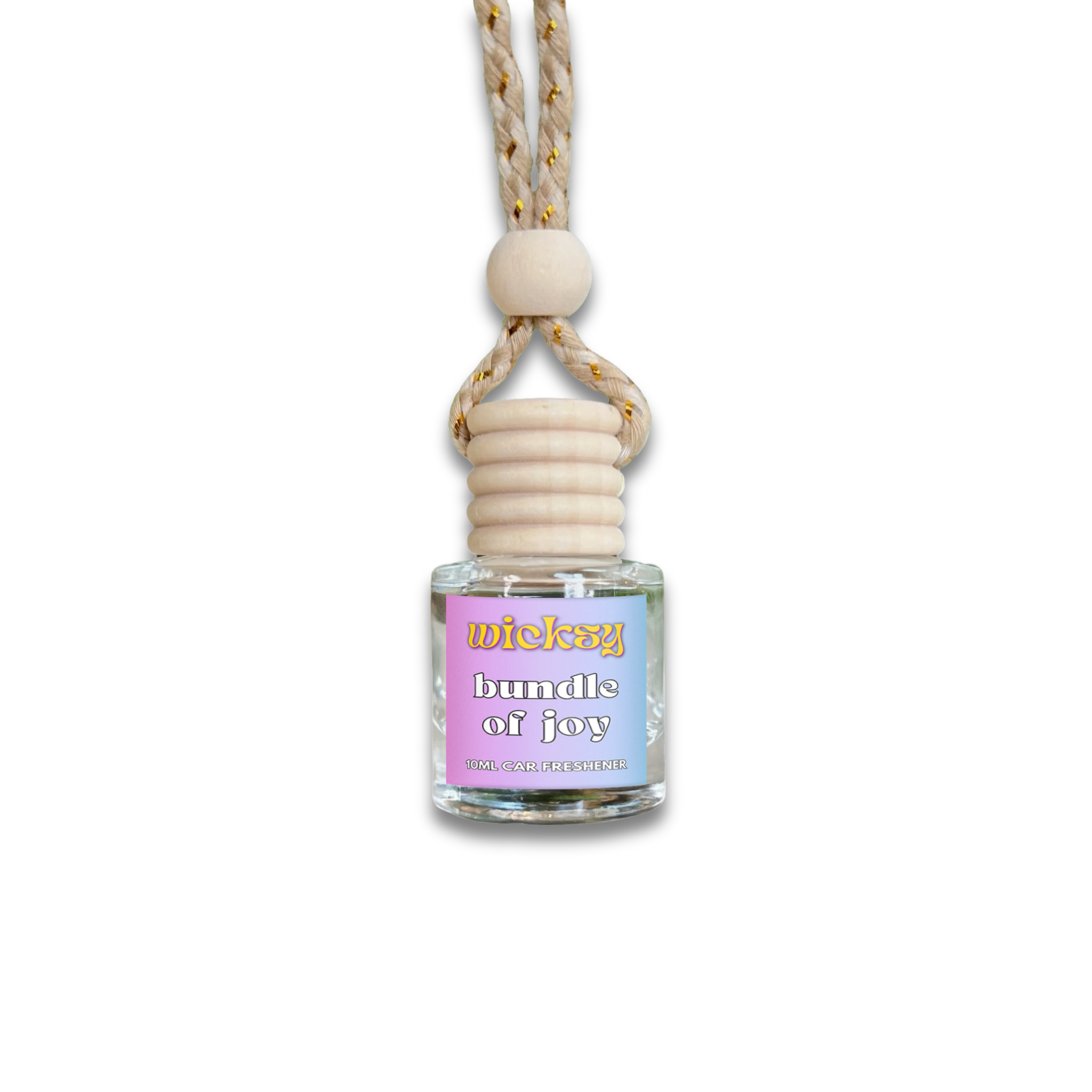 Wicksy 10ml Car Freshener | 60+ Scents | Refillable, Plant-Based, 3–4 Week Fragrance