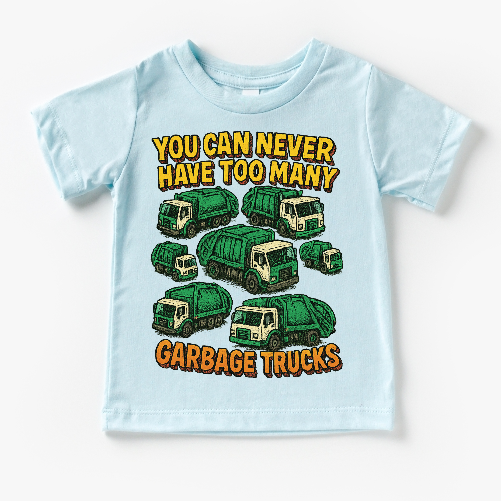 You Can Never Have Too Many Garbage Trucks Shirt - Fun Garbage Truck Tee