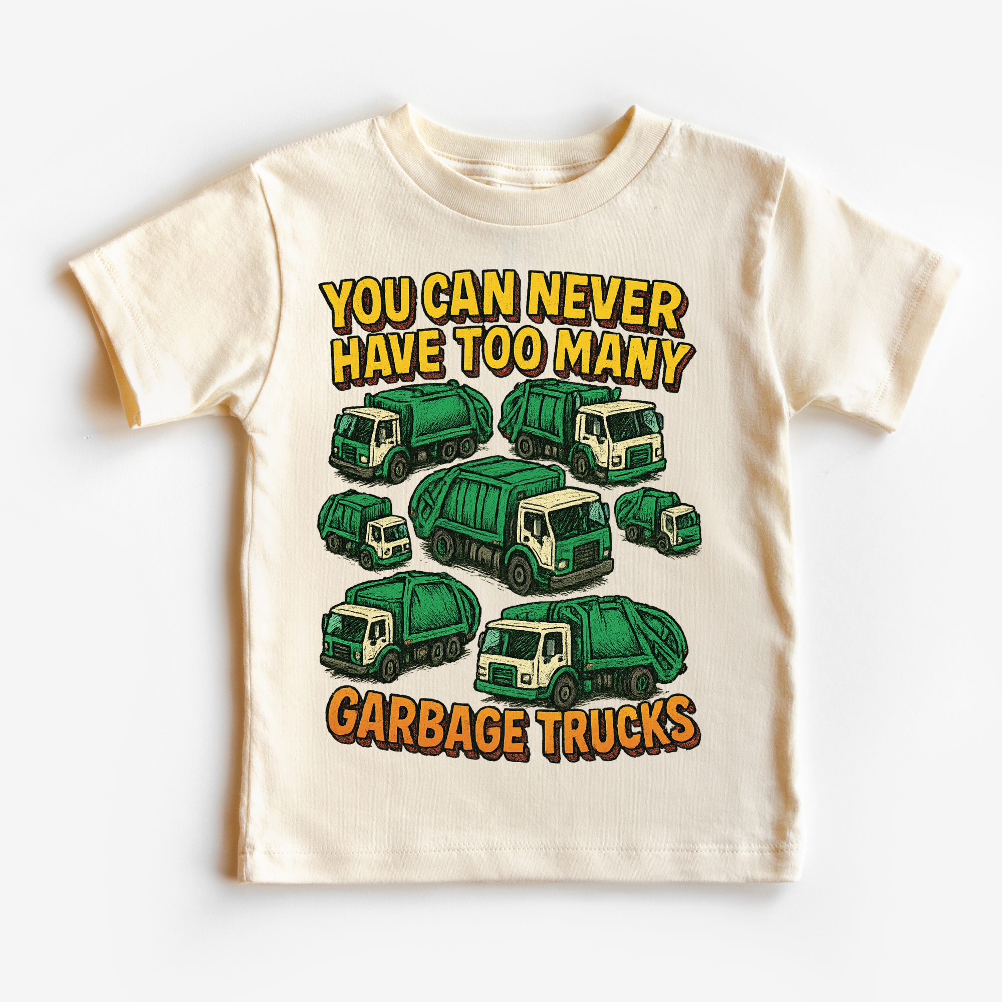 You Can Never Have Too Many Garbage Trucks Shirt - Fun Garbage Truck Tee