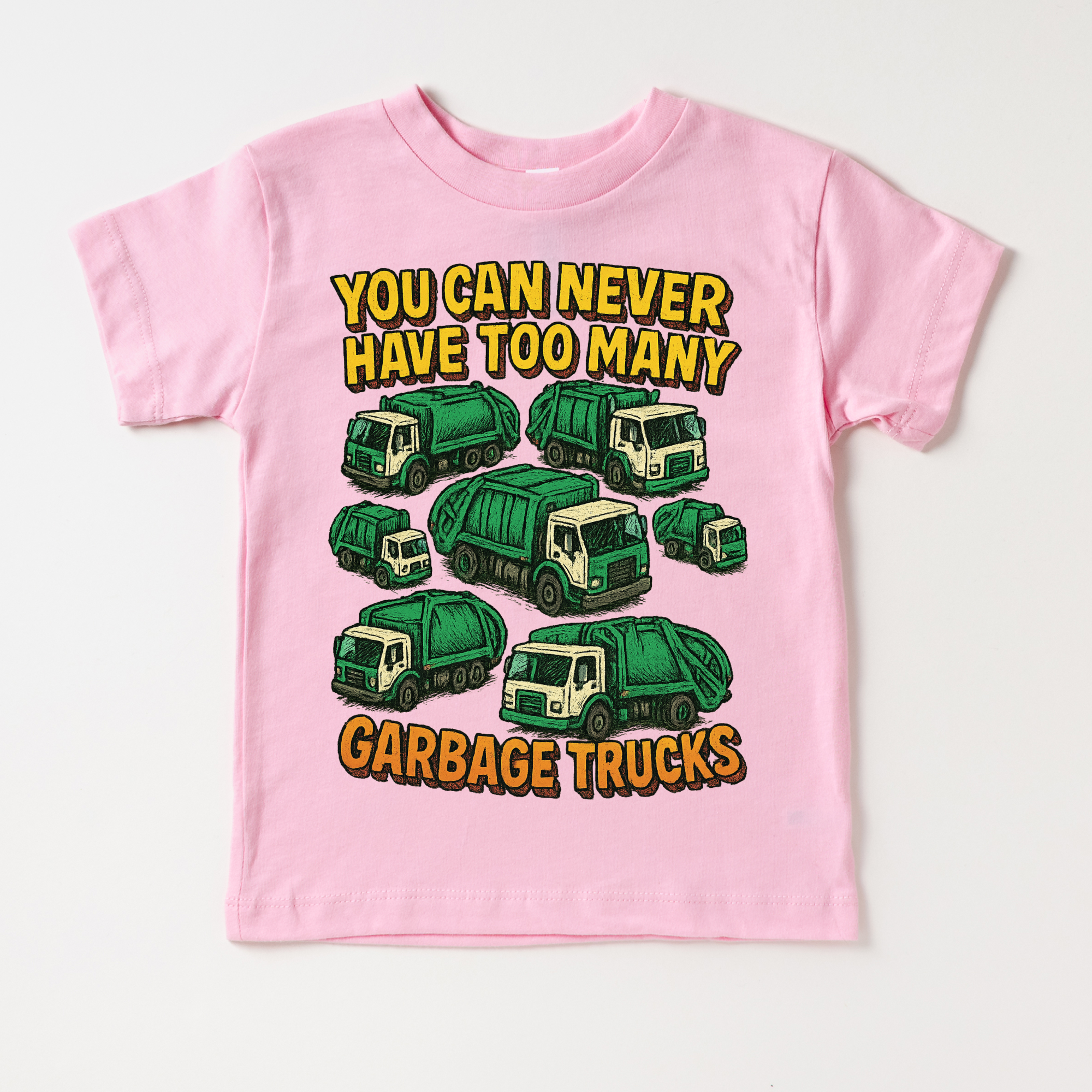 You Can Never Have Too Many Garbage Trucks Shirt - Fun Garbage Truck Tee