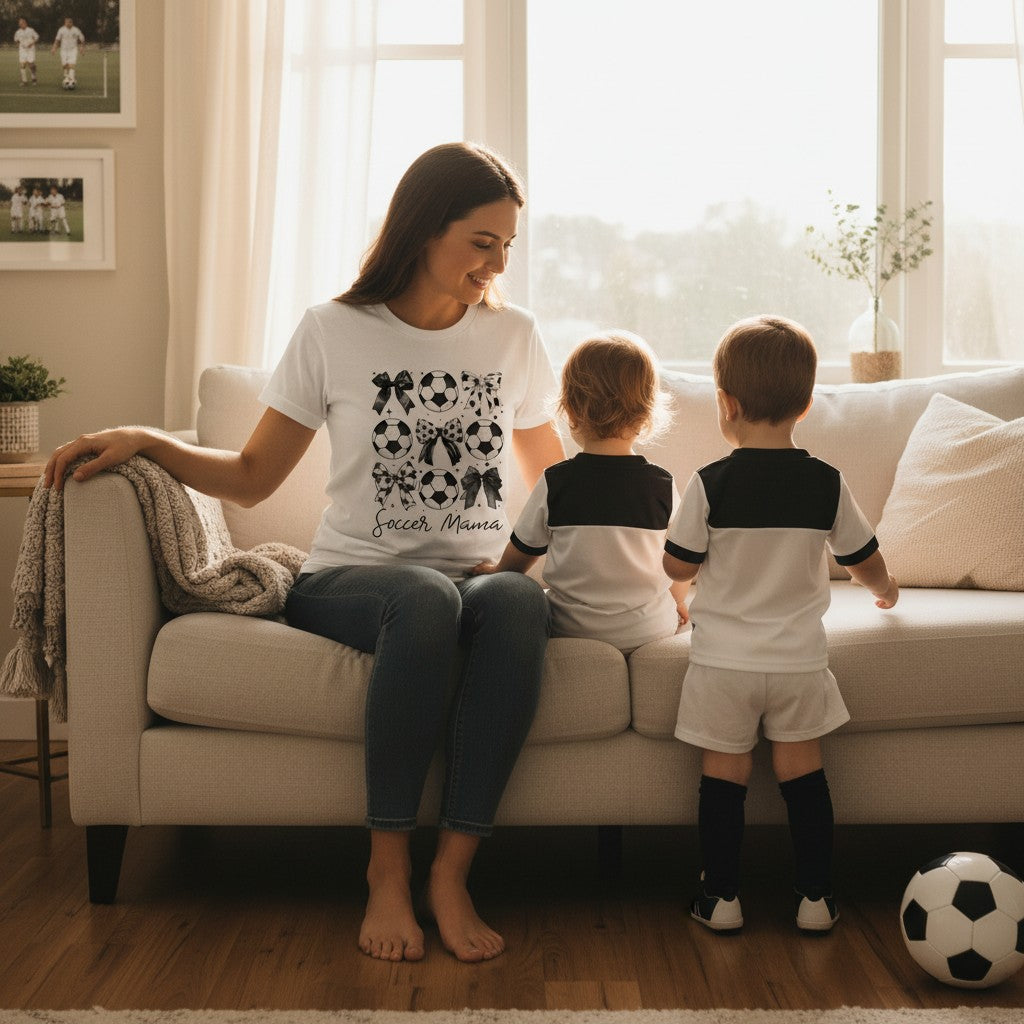 Dashing Nova Soccer Mama Grafik-T-Shirt – 100 % ringgesponnene Baumwolle | Spieltag-T-Shirt