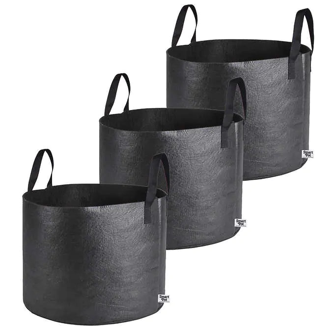 Smart Pot 15-Gallon Vegetable Planters — 3-Pack, Made in USA
