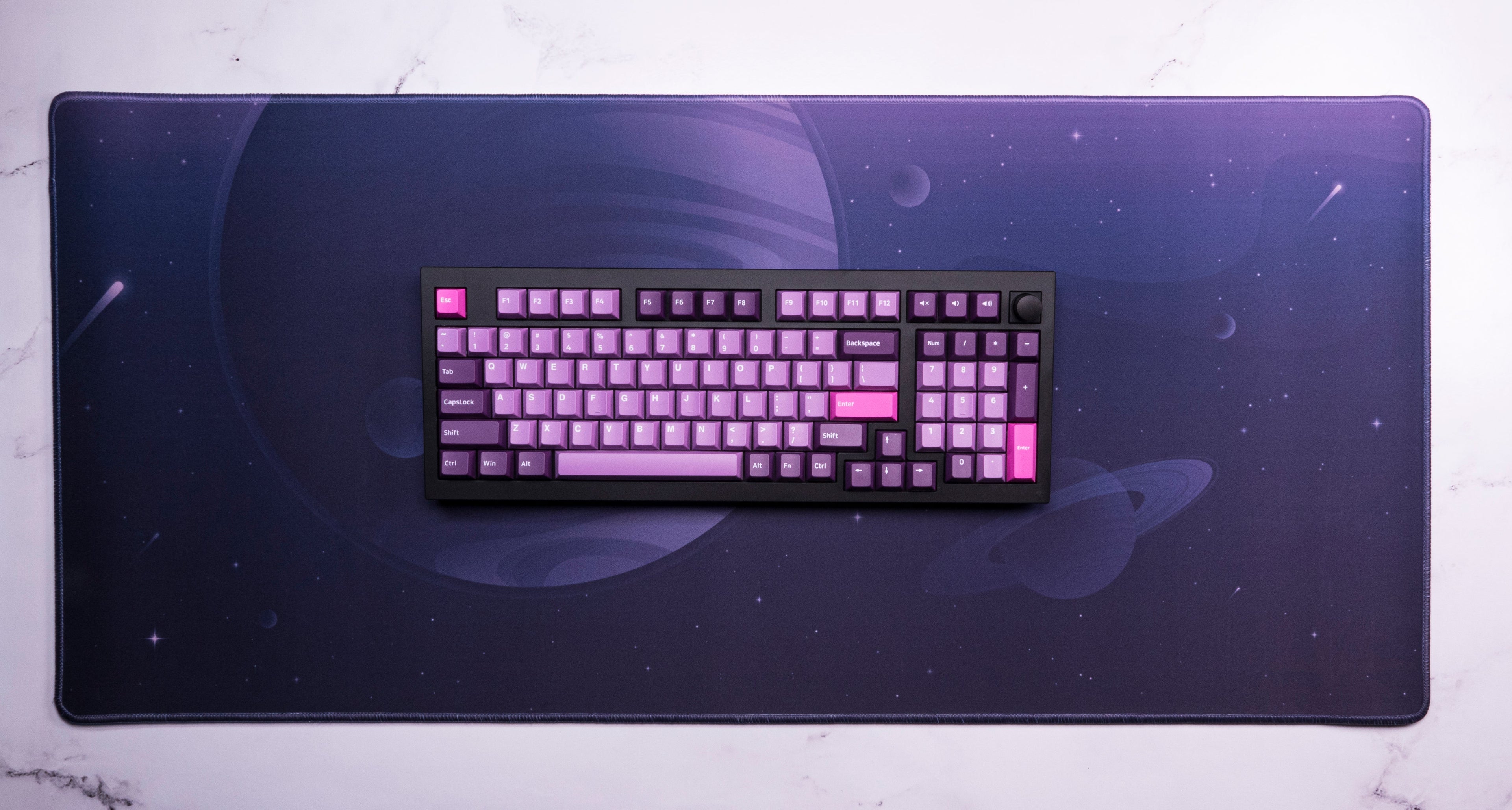 Sky Gazing Desk Mat – Large Deep Purple Gaming & Office Desk Pad