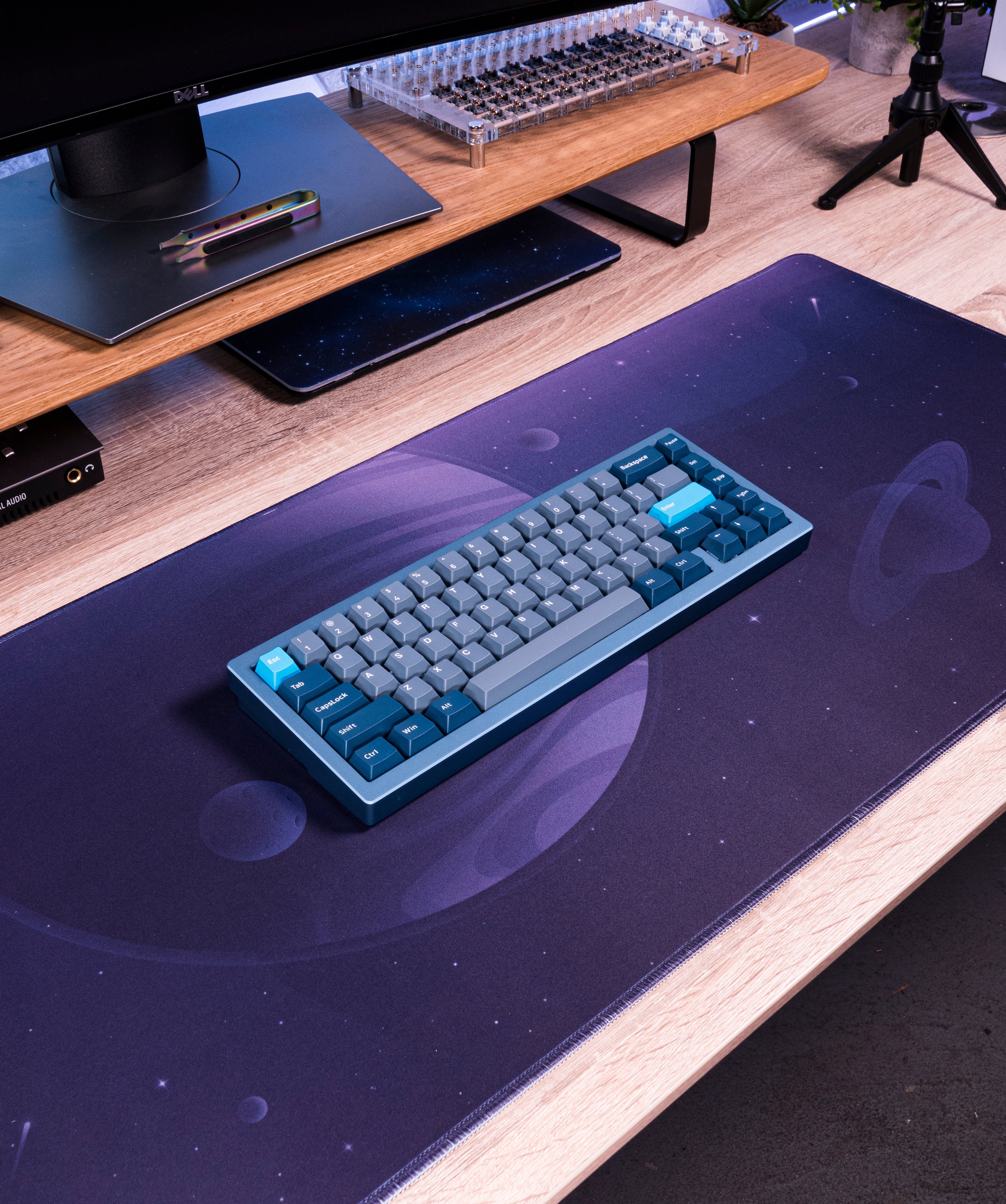 Sky Gazing Desk Mat – Large Deep Purple Gaming & Office Desk Pad