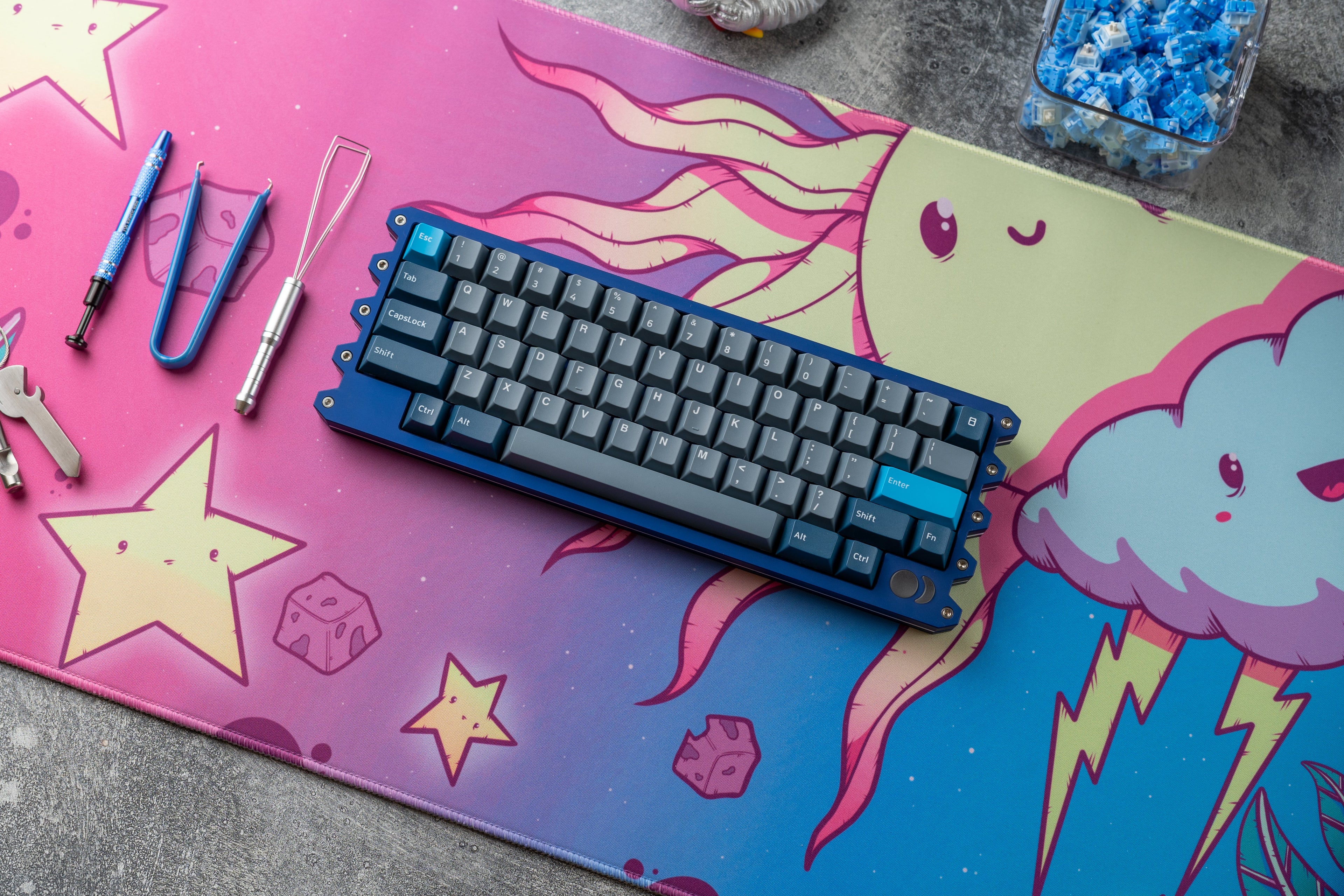 Sunny Day Desk Mat – Large RGB Gaming & Office Desk Pad