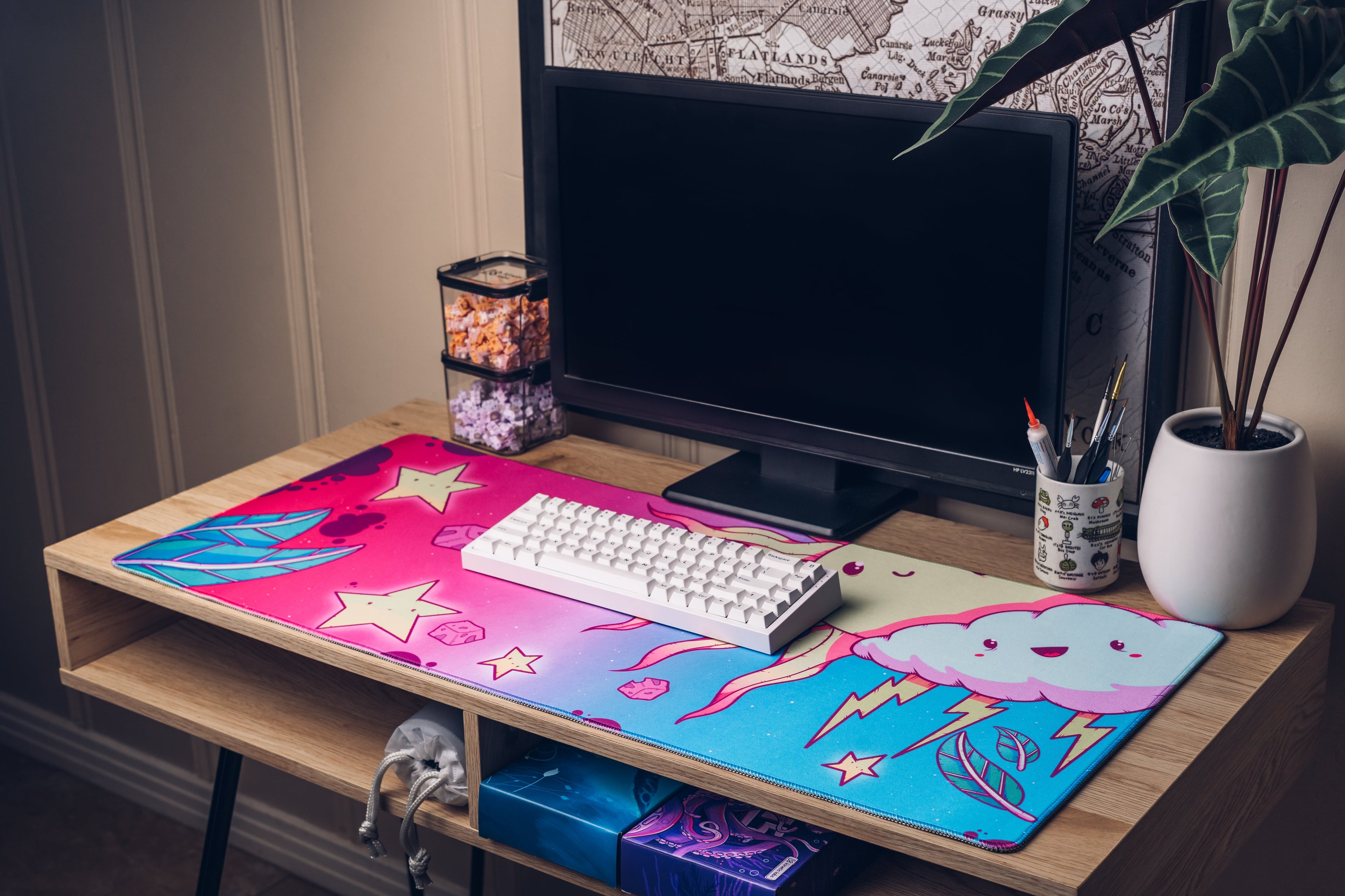 Sunny Day Desk Mat – Large RGB Gaming & Office Desk Pad